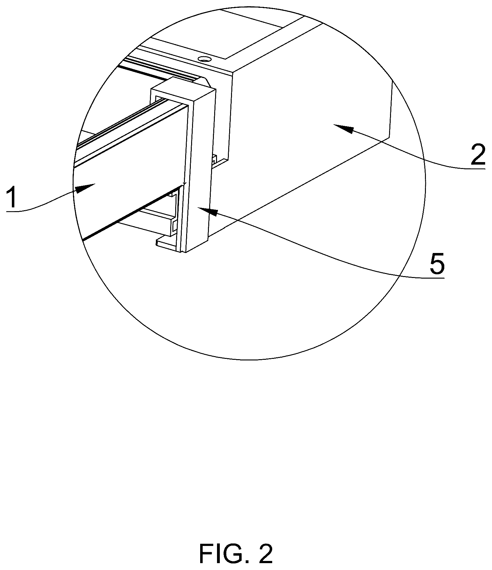 Patent US12552325 Figure 2 – Vehicle trunk luggage rack