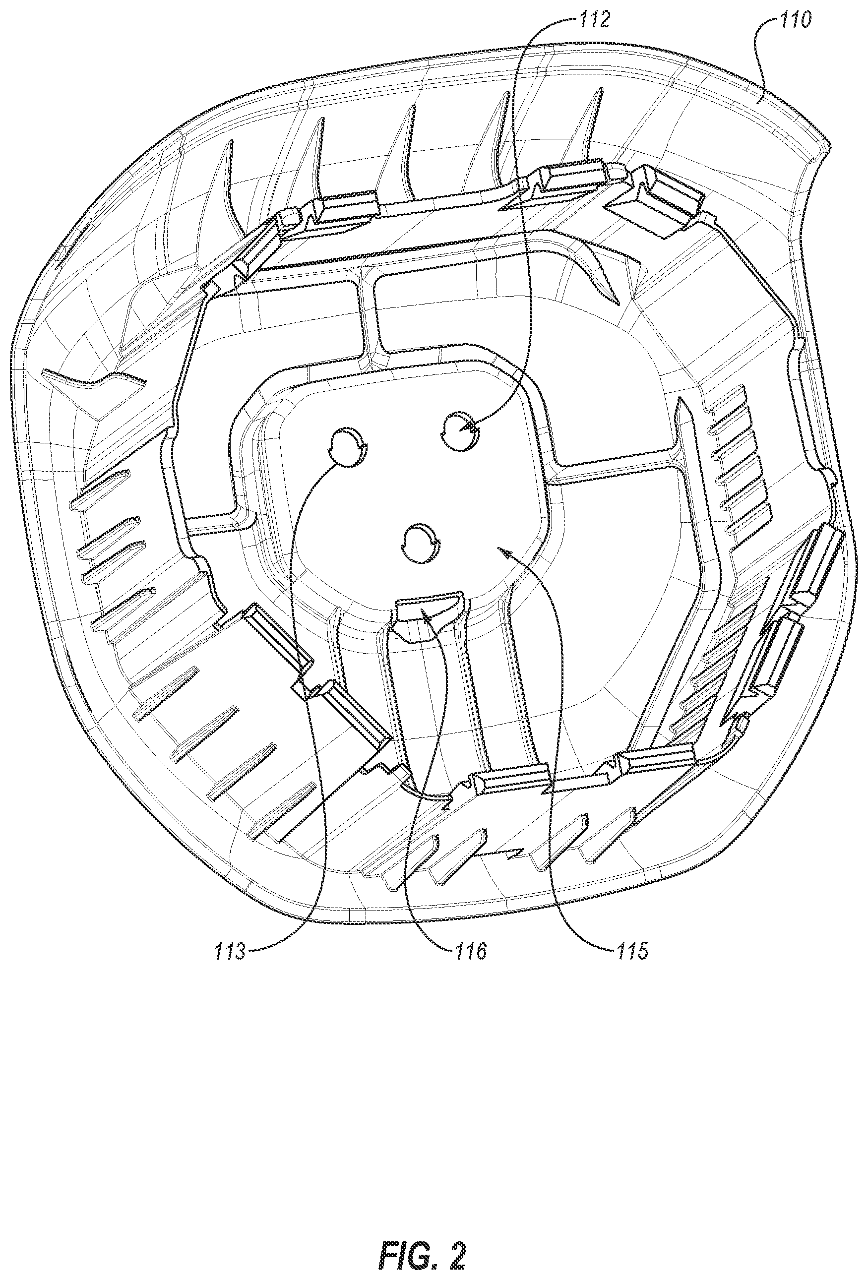 Patent US12552327 Figure 3 – Coupling elements for emblem assemblies