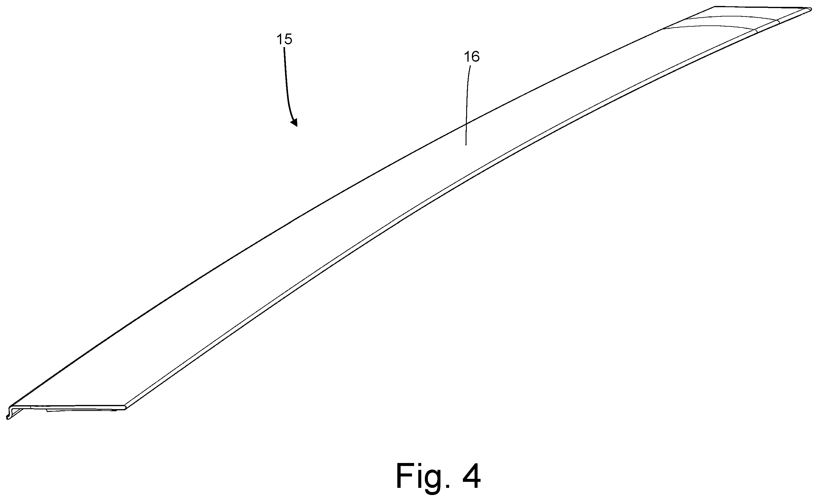 Patent US12552328 Figure 4 – Car provided with front pillar covering elements