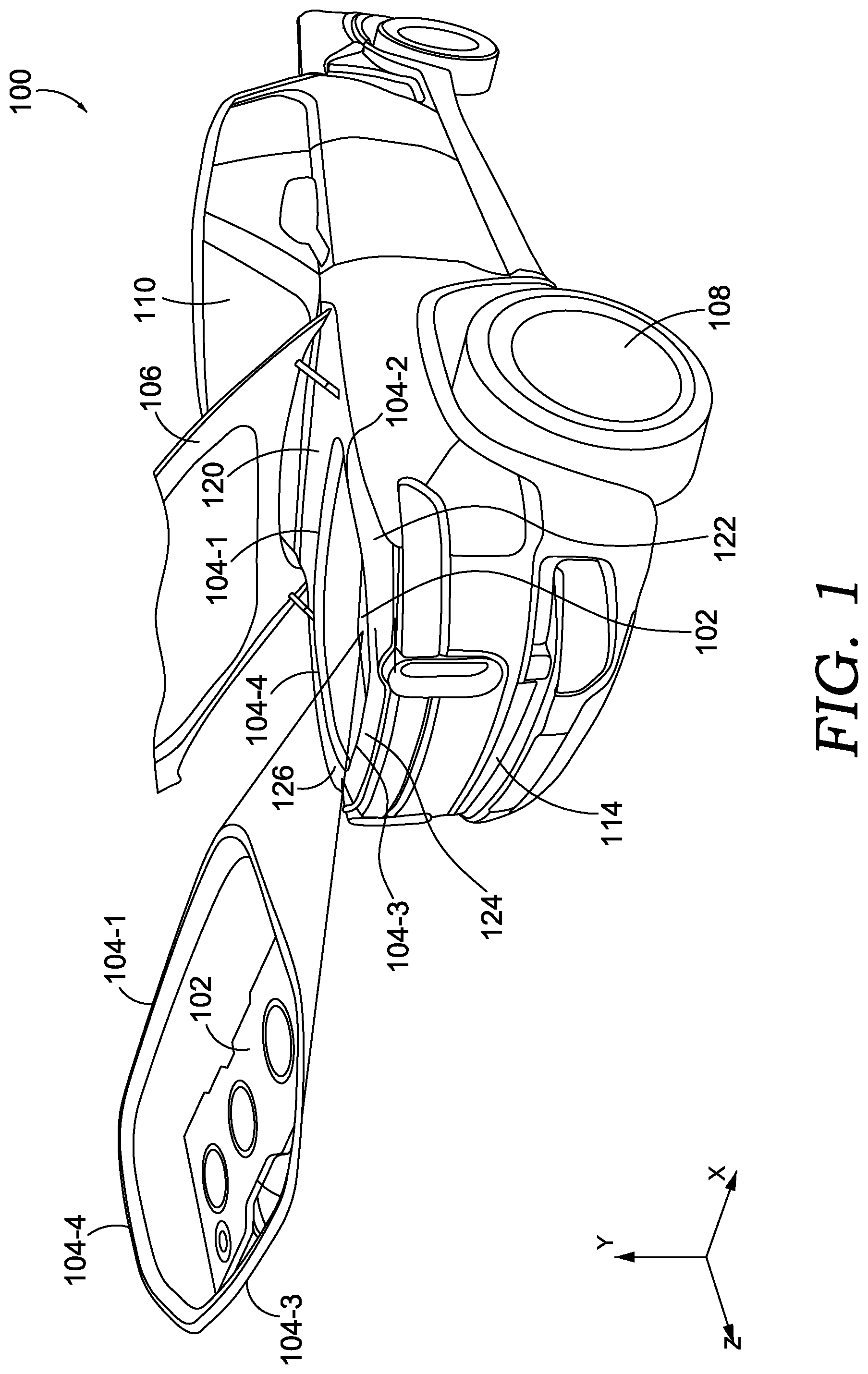 Patent US12552331 Figure 1 – Vehicular liquid storage system