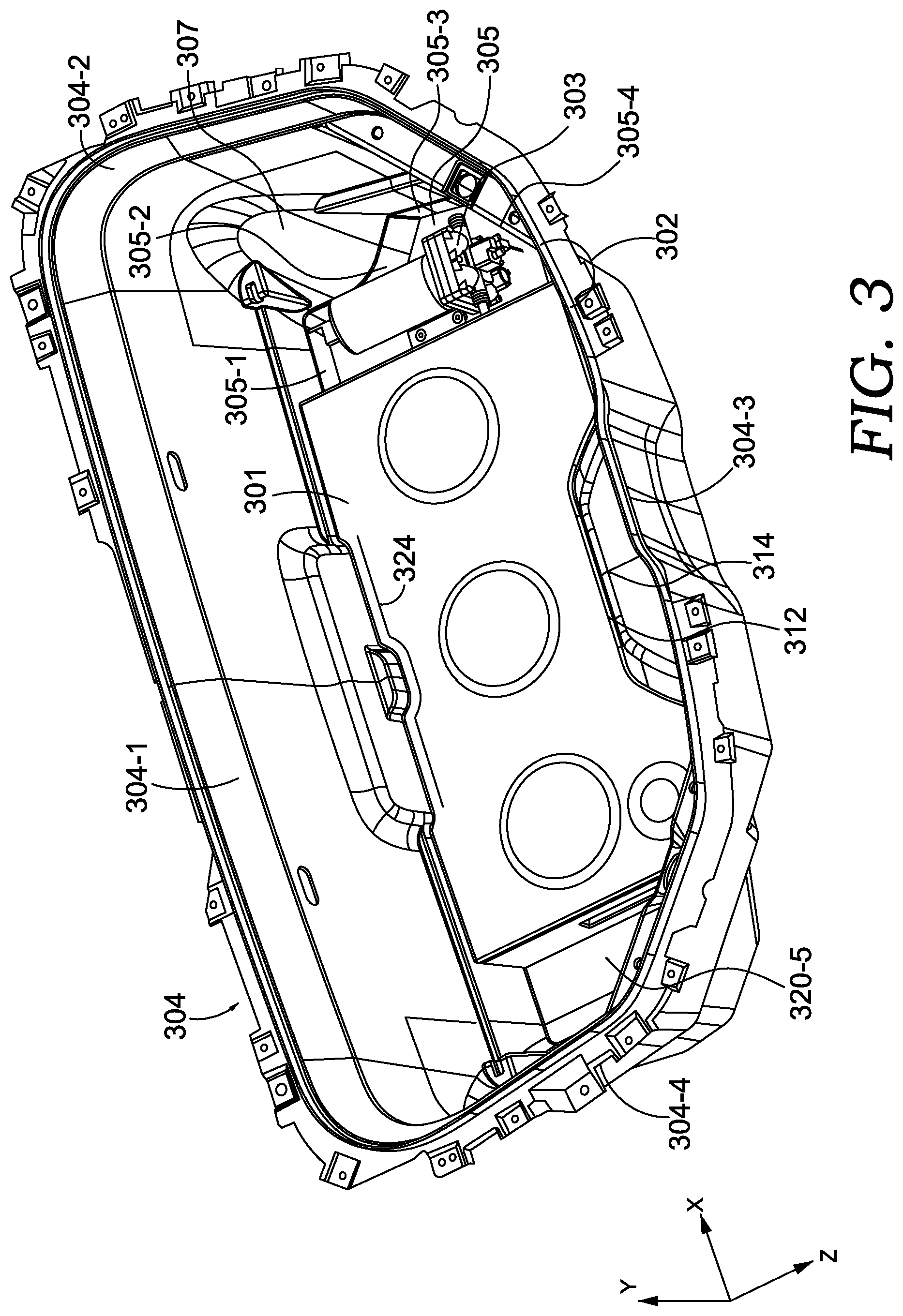 Patent US12552331 Figure 3 – Vehicular liquid storage system
