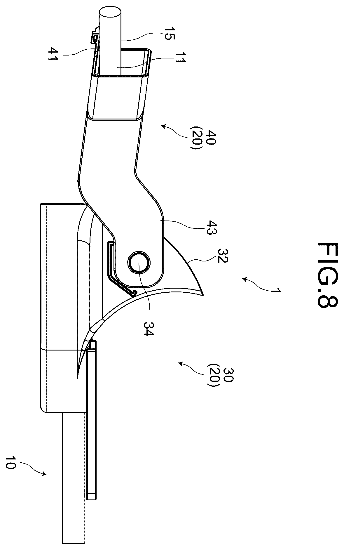 Patent US12552335 Figure 8 – Wiring harness