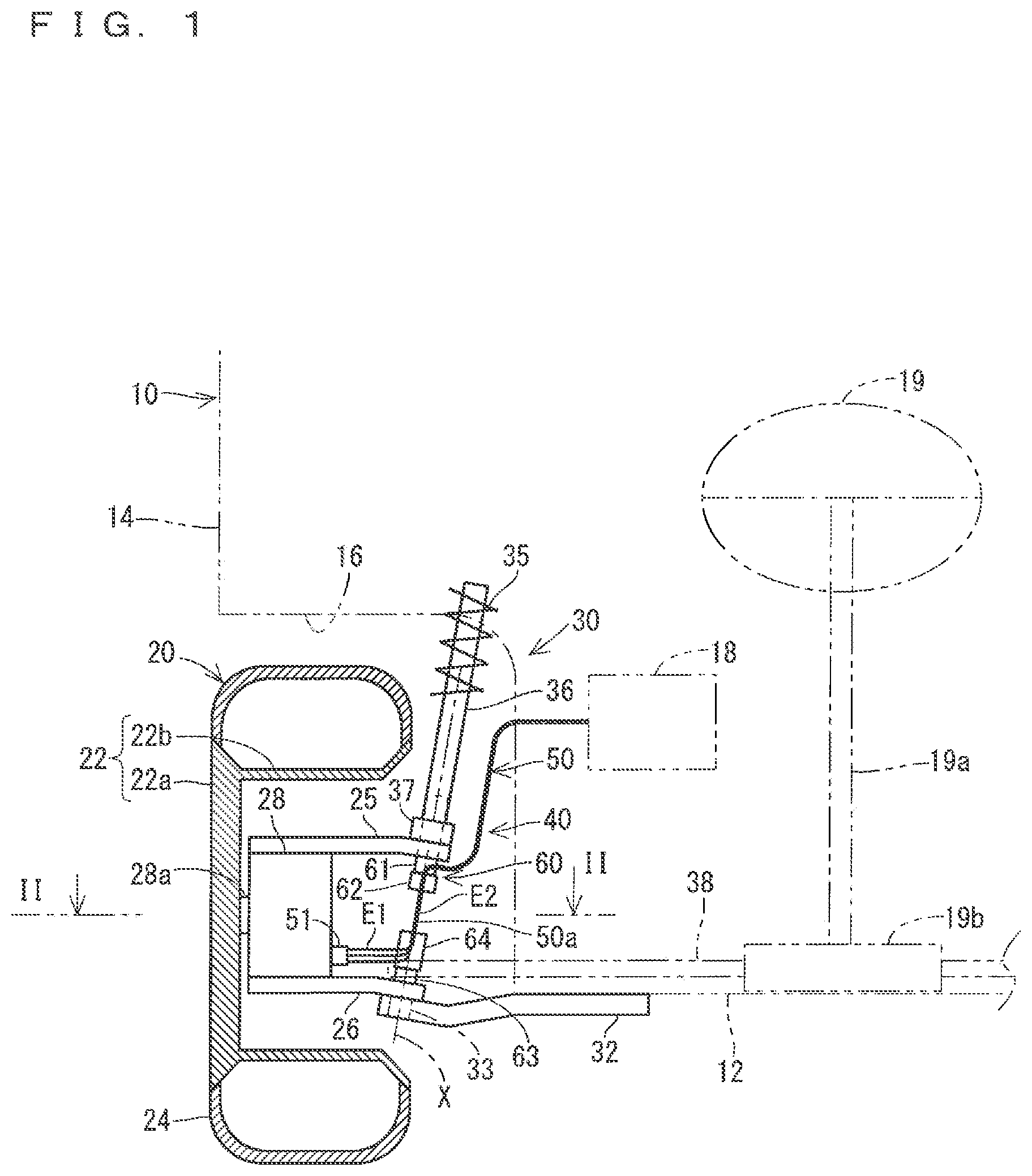 Patent US12552336 — Undercarriage wiring module and routing structure of undercarriage wiring module — Figure 1