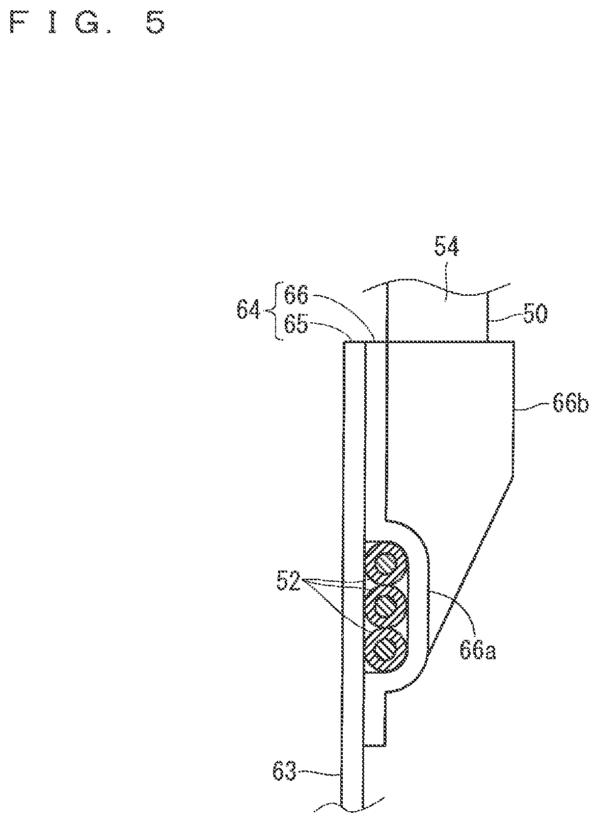 Patent US12552336 Figure 5 – Undercarriage wiring module and routing structure of undercarriage wiring module