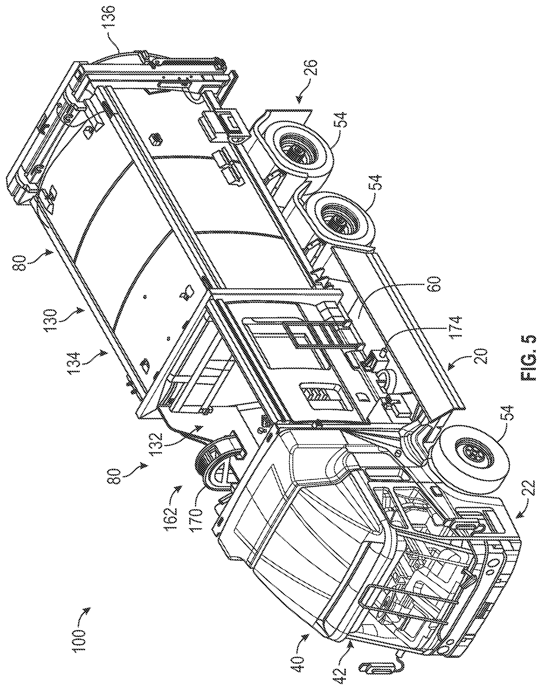 Patent US12552339 Figure 5 – Hydraulic systems and methods for a vehicle with a common pump supplying steering and braking functions