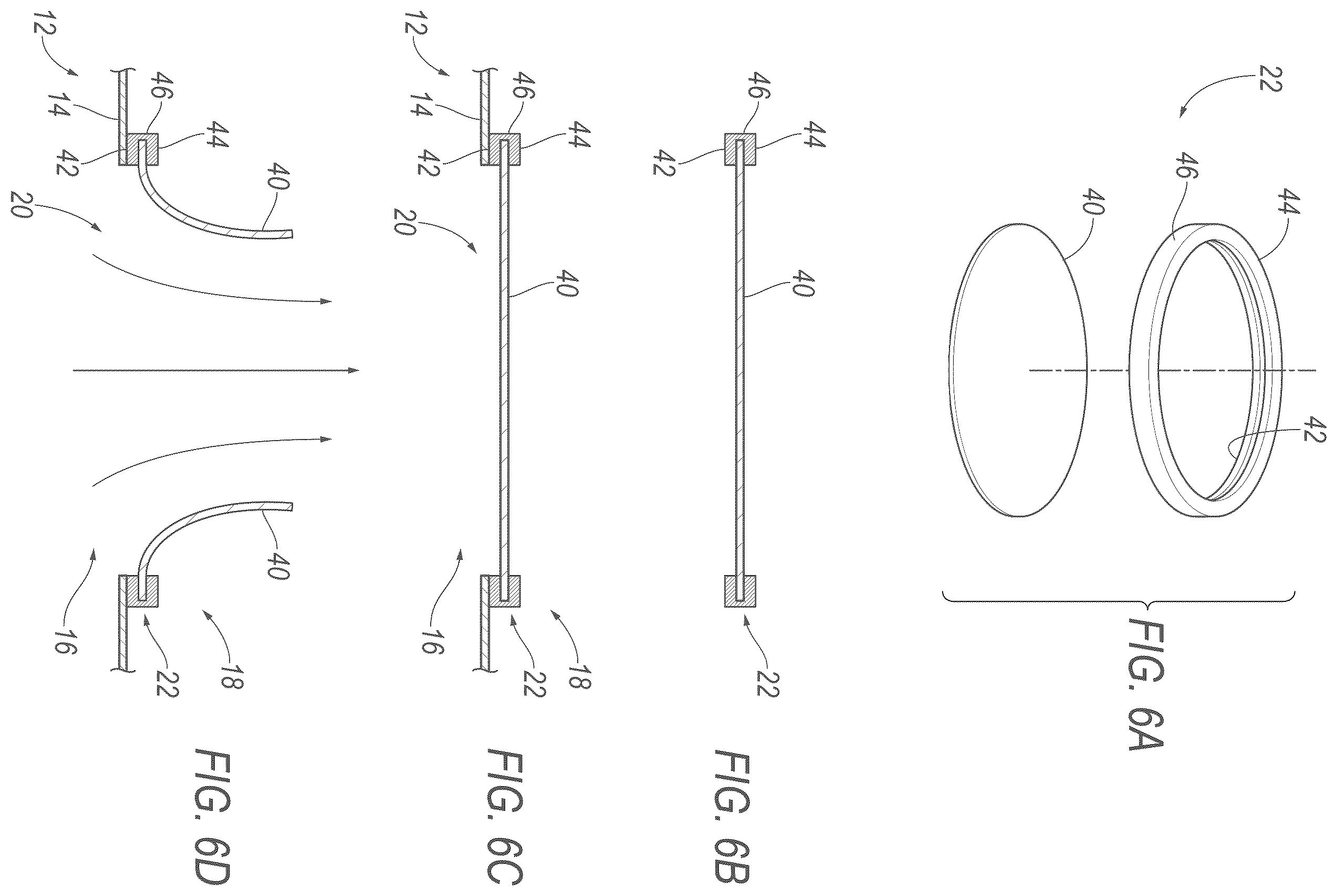 Patent US12552341 Figure 6 – Airbag with vents having different venting characteristics