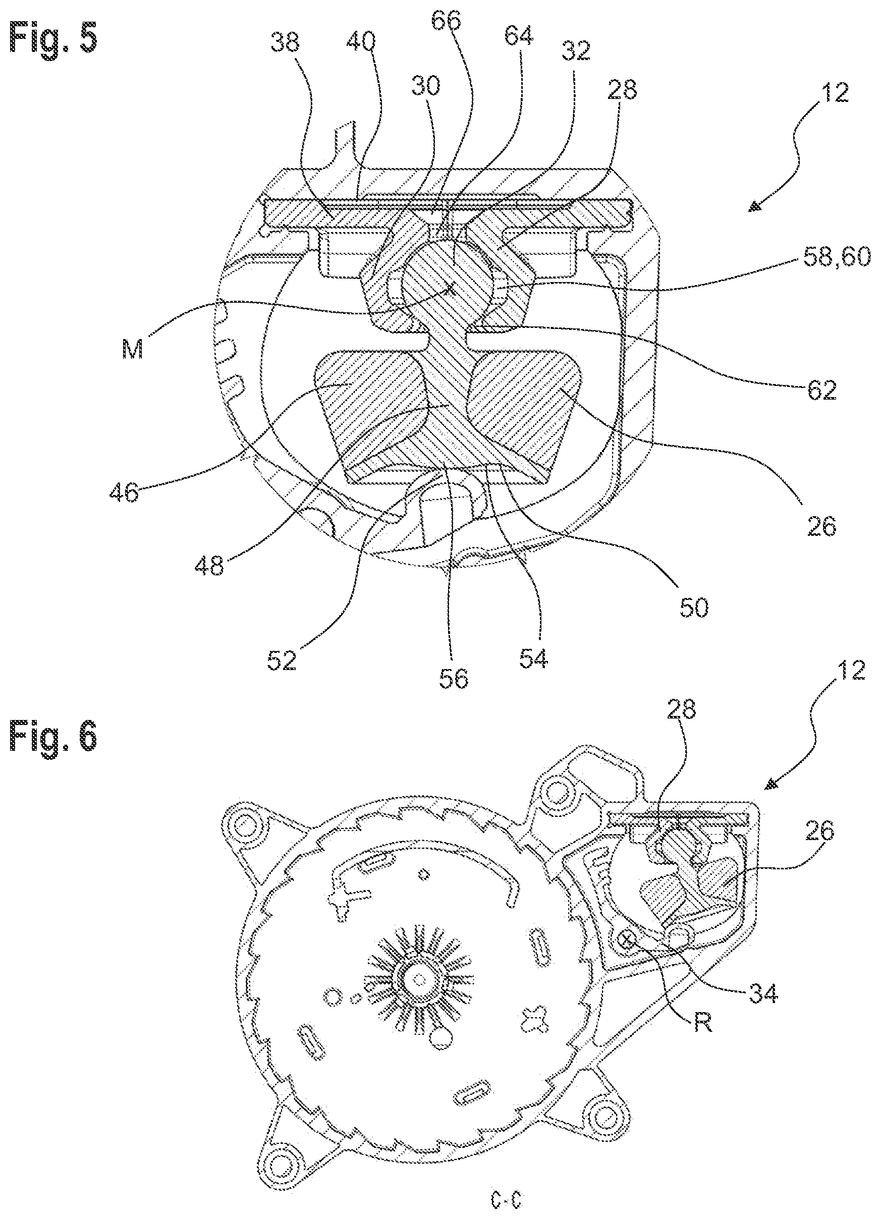 Patent US12552343 Figure 3 – Sensor and belt retractor