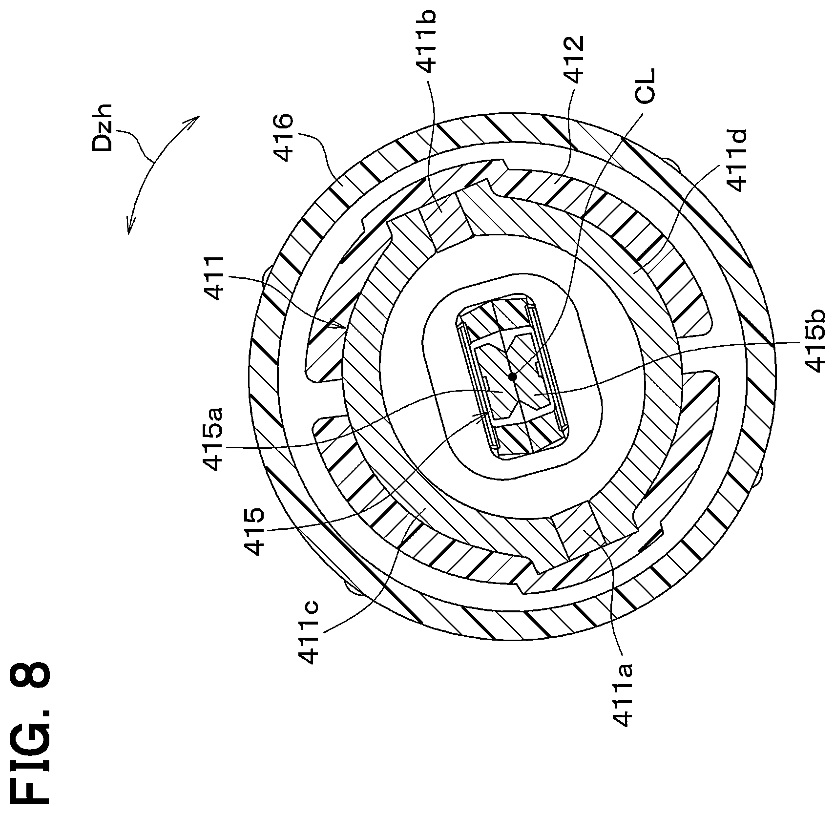 Patent US12552349 Figure 8 – Brake pedal device