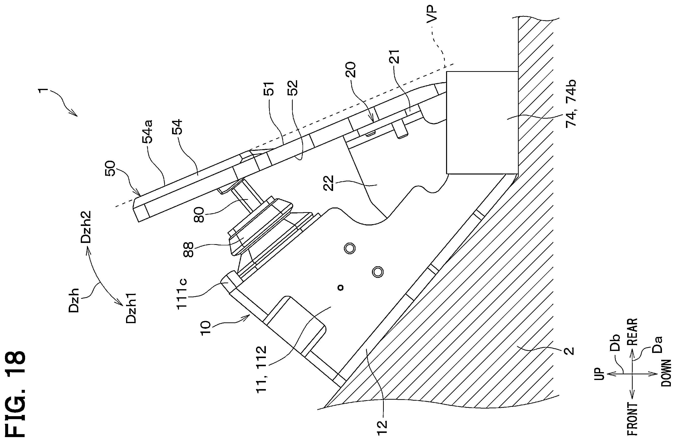 Patent US12552349 Figure 18 – Brake pedal device