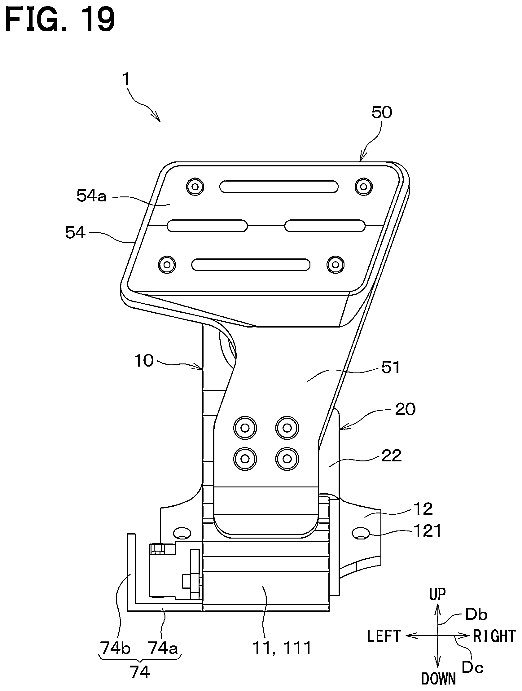 Patent US12552349 Figure 19 – Brake pedal device