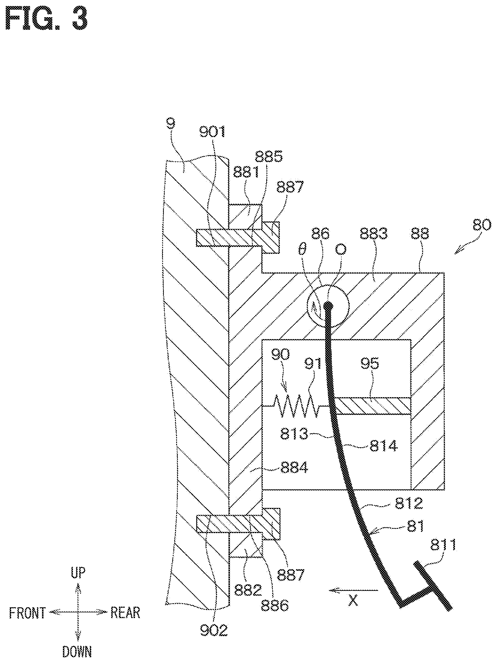 Patent US12552355 Figure 3 – Brake device for vehicle