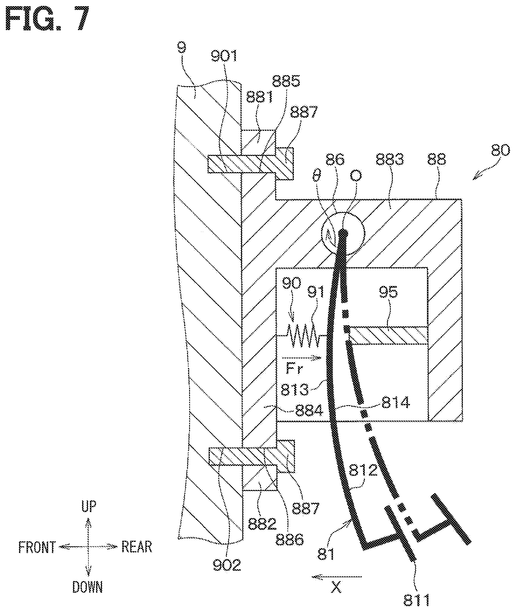 Patent US12552355 Figure 6 – Brake device for vehicle