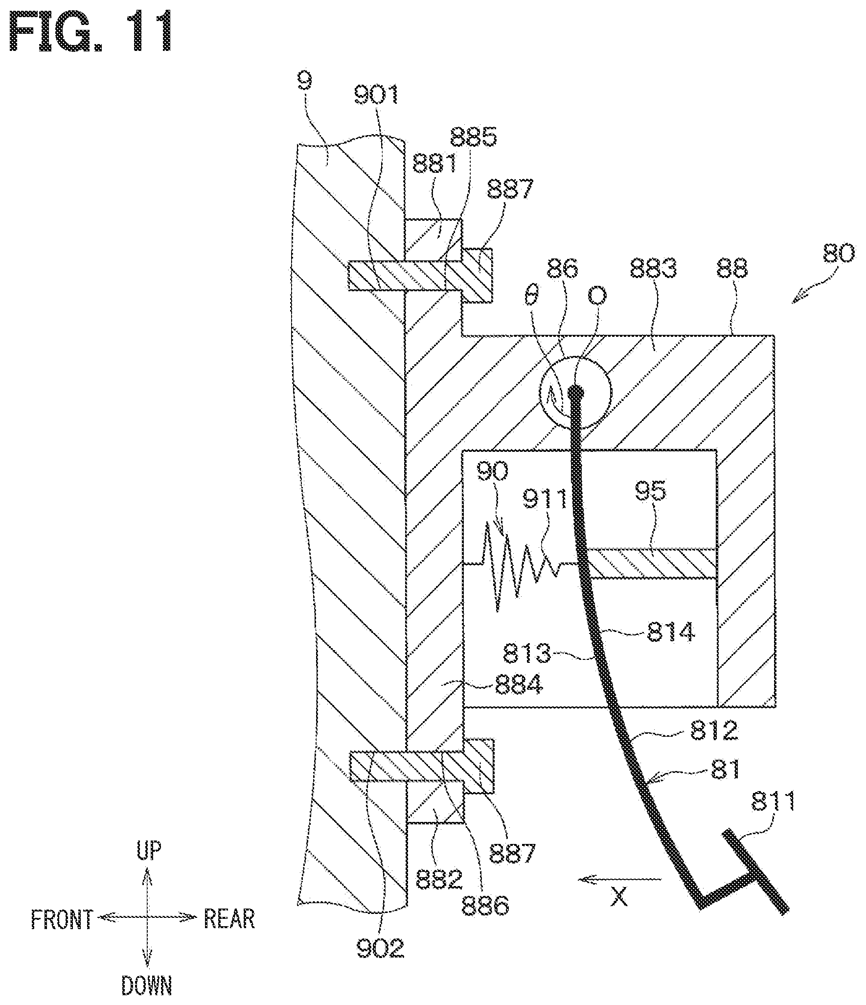 Patent US12552355 Figure 9 – Brake device for vehicle