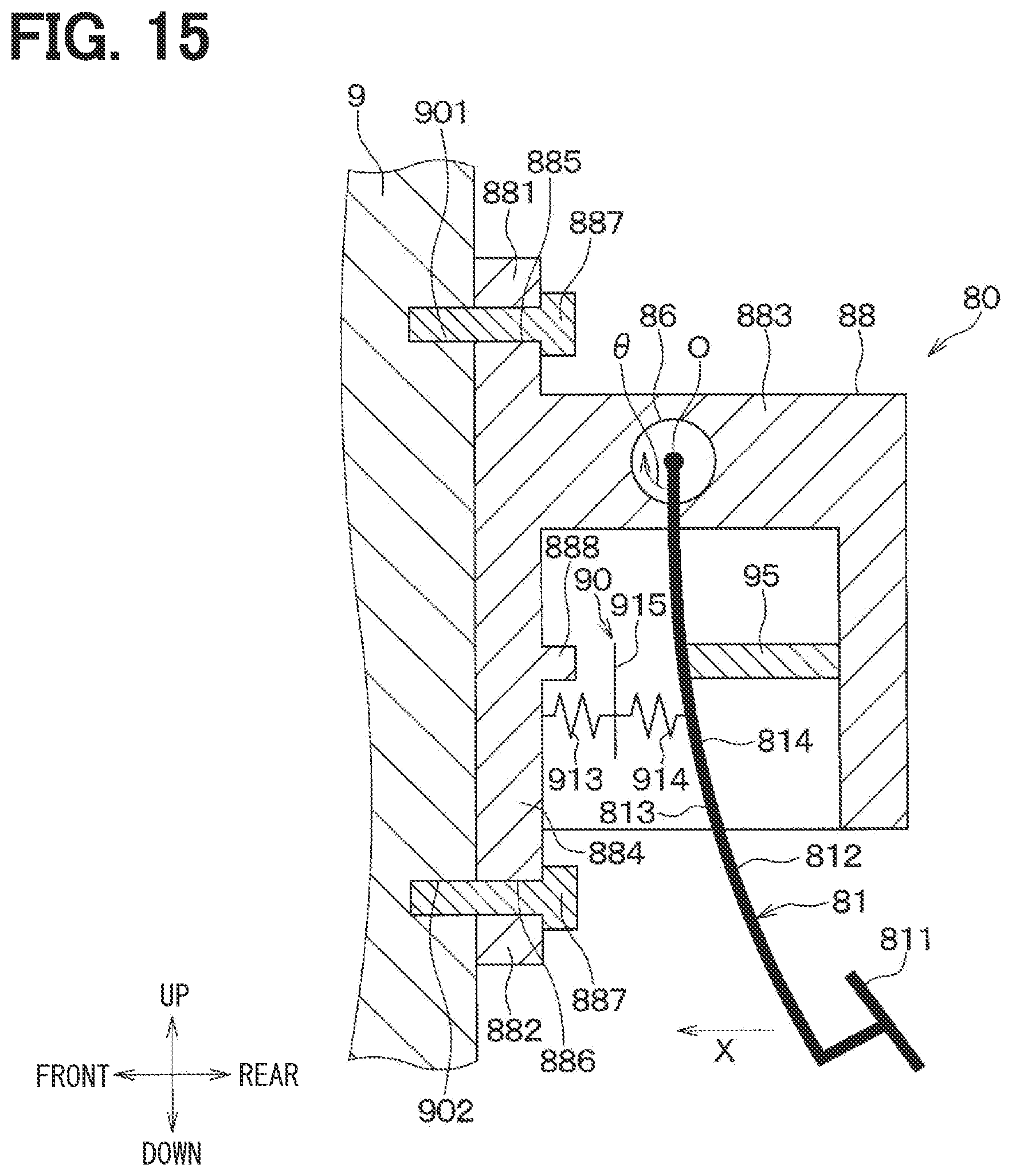 Patent US12552355 Figure 13 – Brake device for vehicle