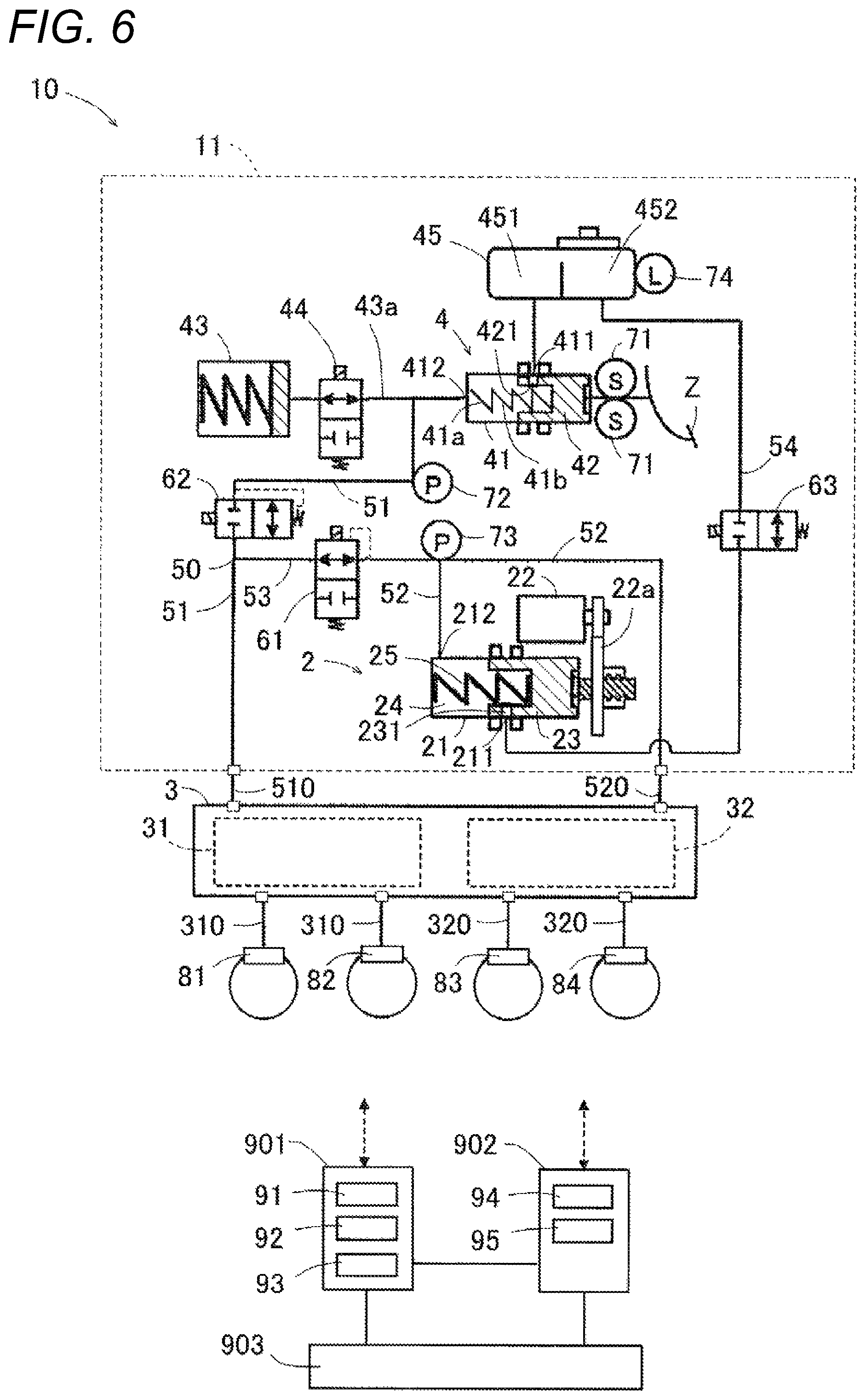 Patent US12552356 Figure 5 – Vehicle braking device