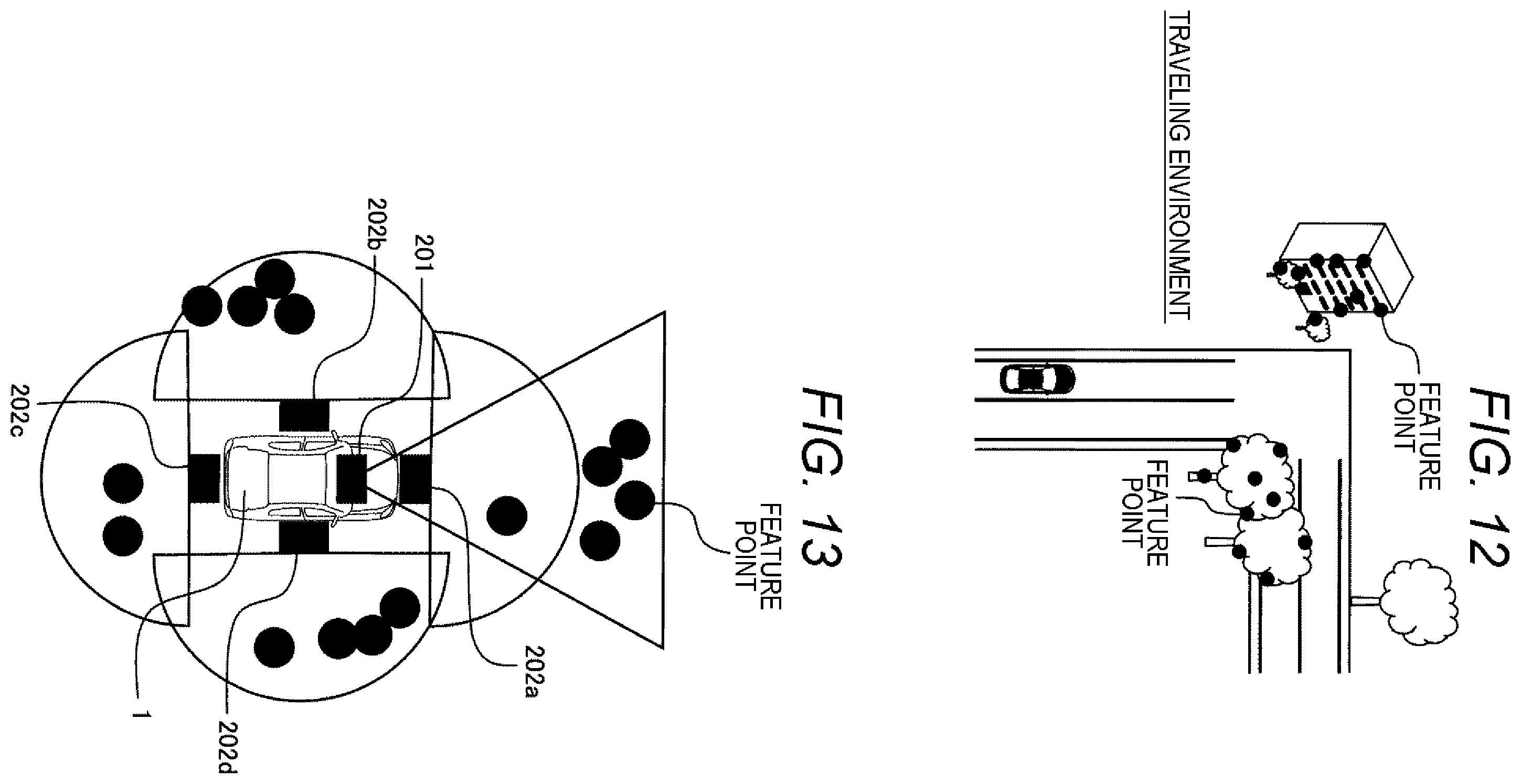 Patent US12552368 Figure 10 – Vehicle position estimation system with sensing for object detection and estimation of feature points