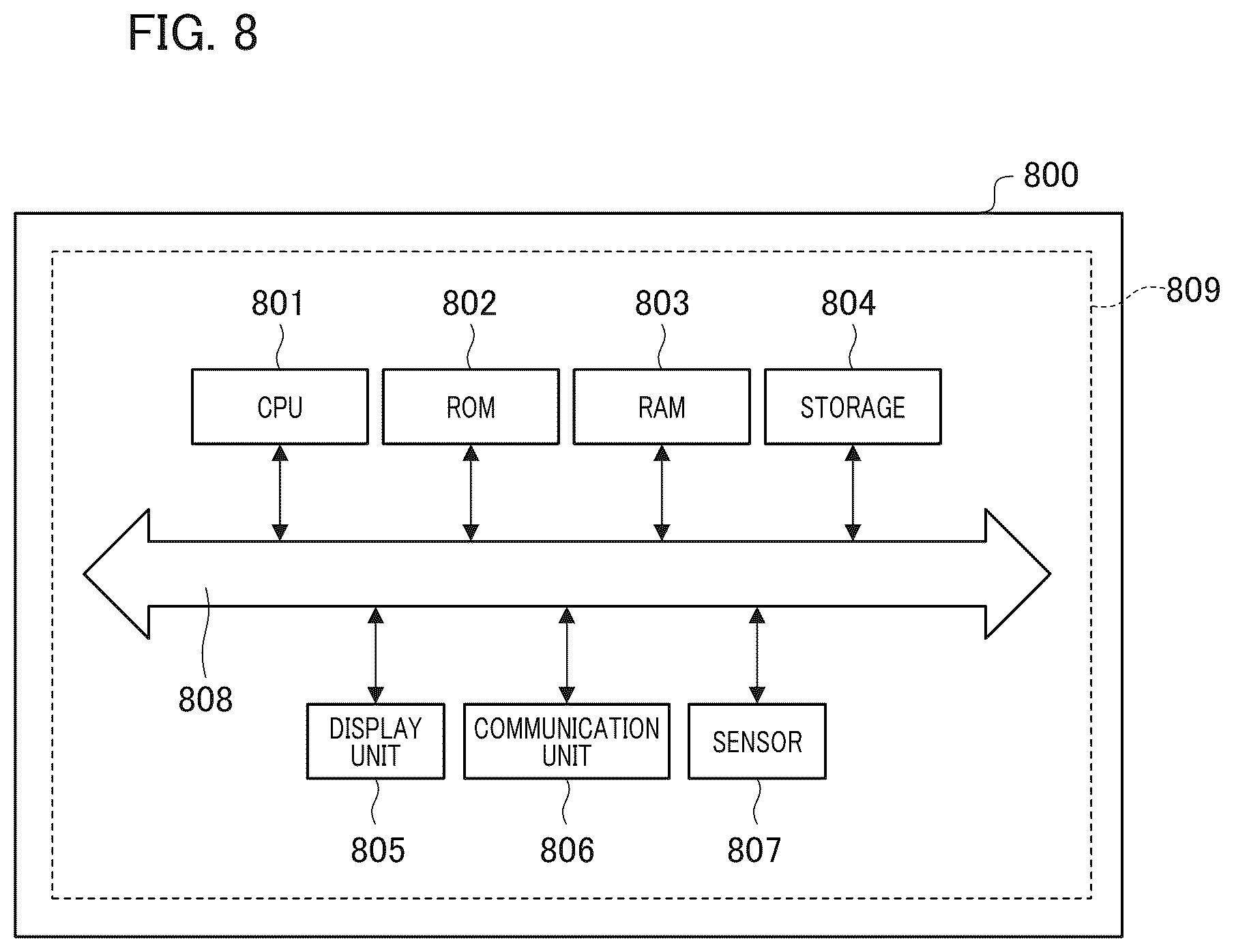 Patent US12552369 Figure 8 – Information processing apparatus, movable apparatus, information processing method, and storage medium