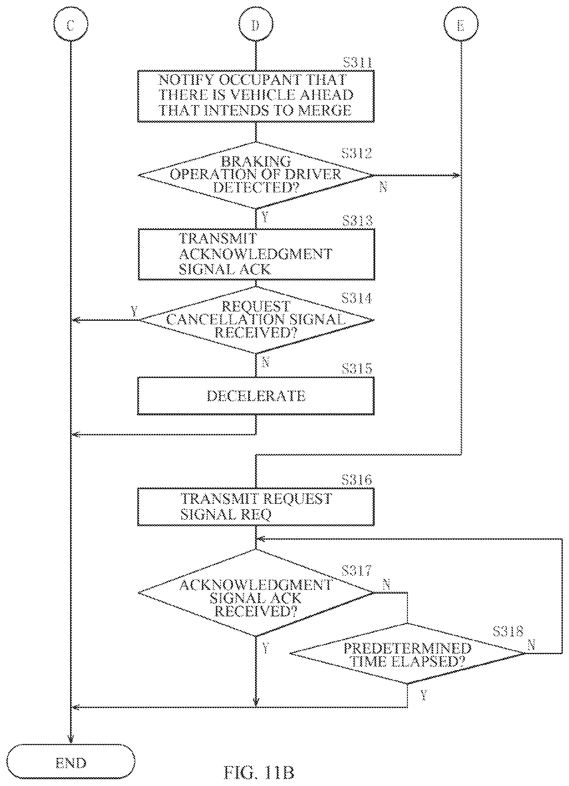 Patent US12552370 Figure 13 – Merge assist apparatus