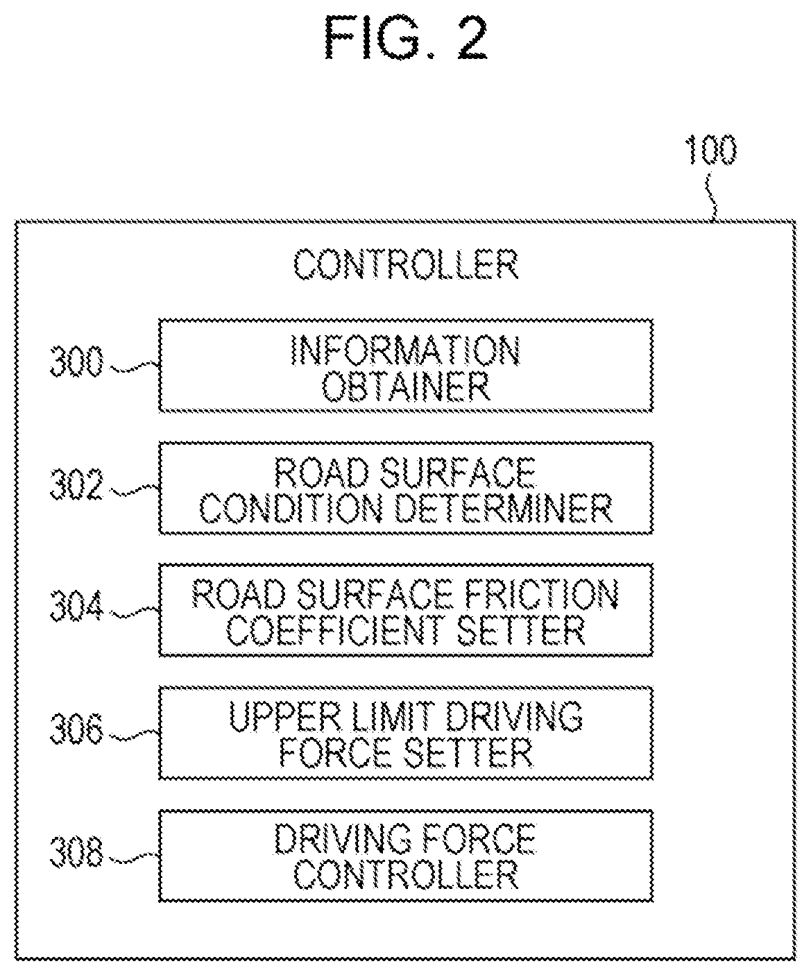 Patent US12552390 Figure 2 – Vehicle that detects road surface information using contact detectors and contactless detectors