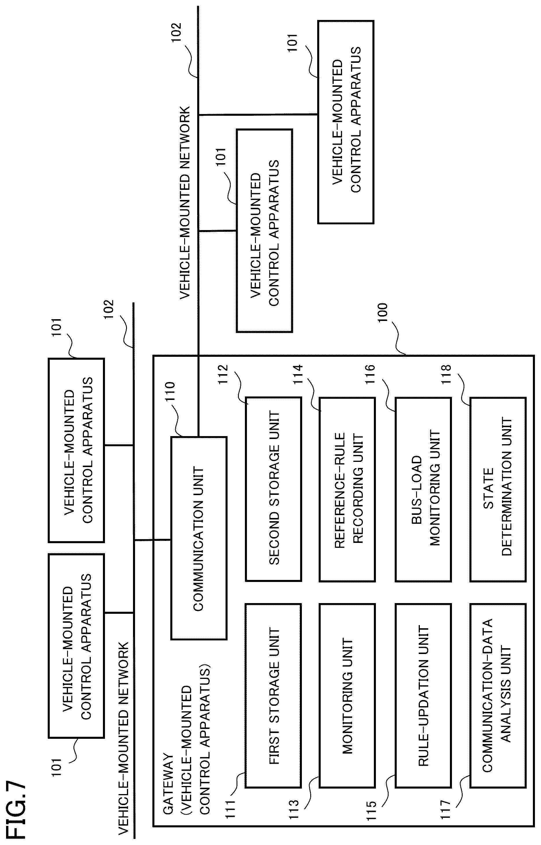Patent US12552399 Figure 5 – Vehicle-mounted control apparatus