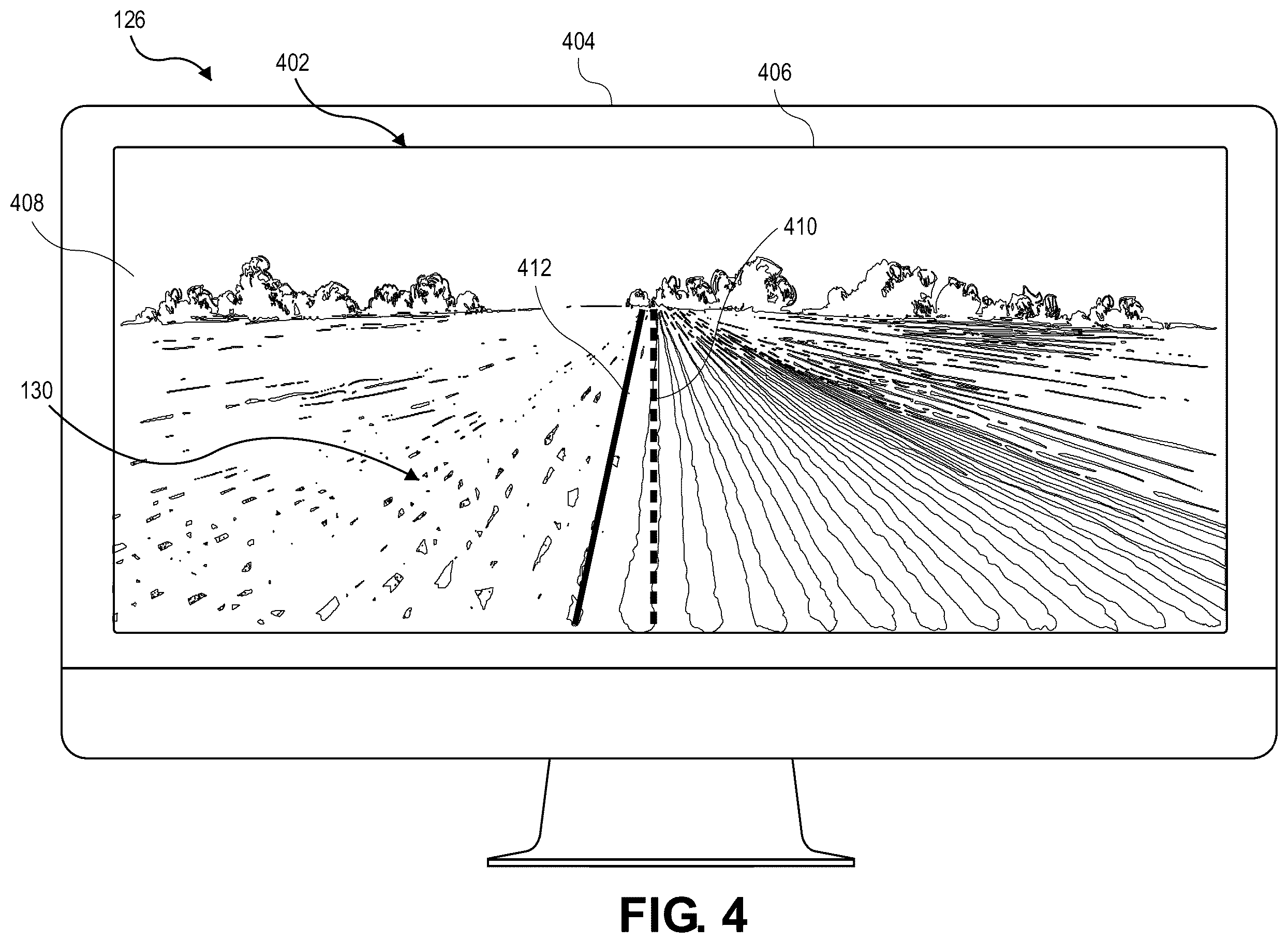 Patent US12552403 Figure 4 – Agricultural implements having imager systems and related methods and systems