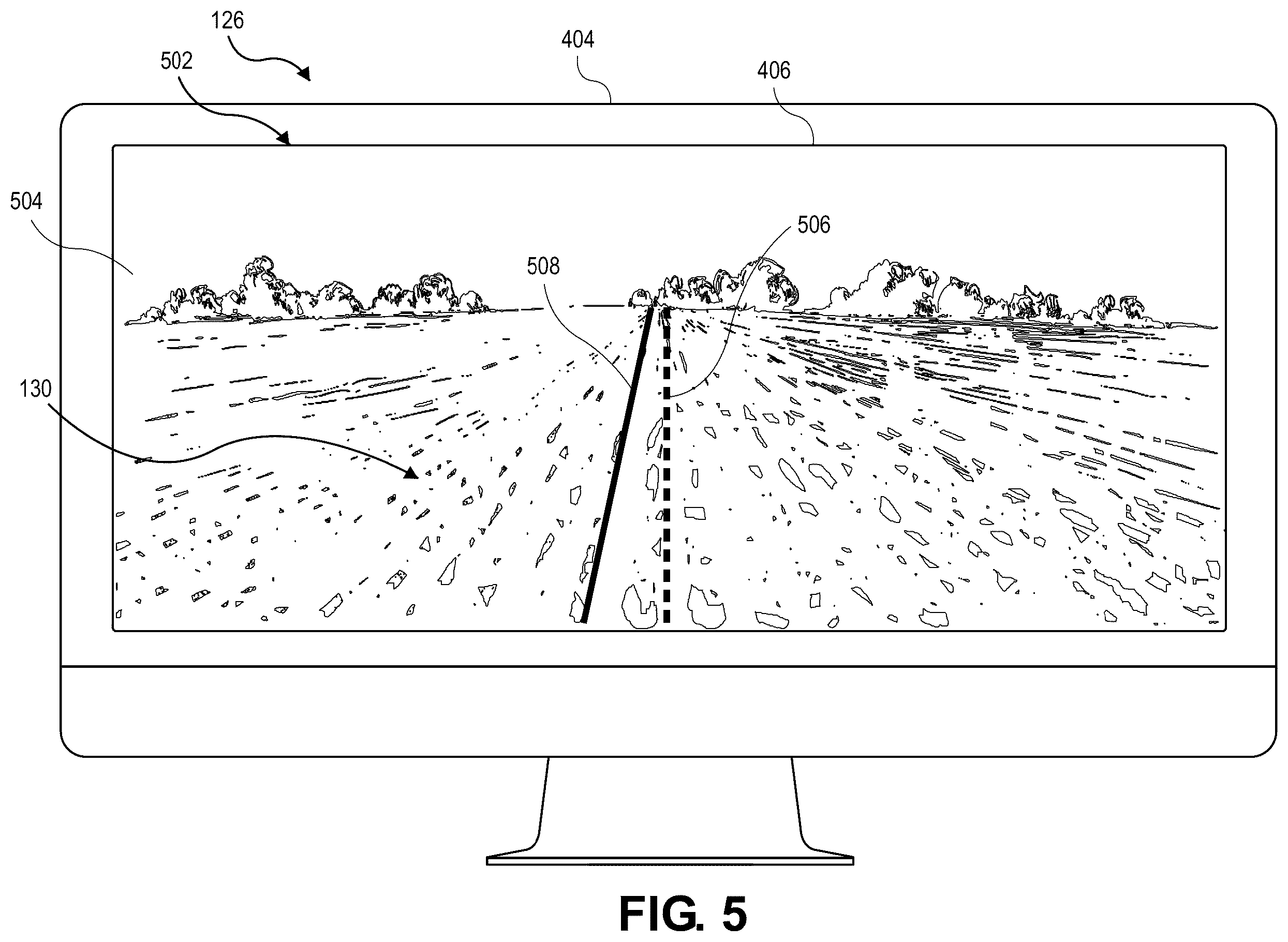 Patent US12552403 Figure 5 – Agricultural implements having imager systems and related methods and systems