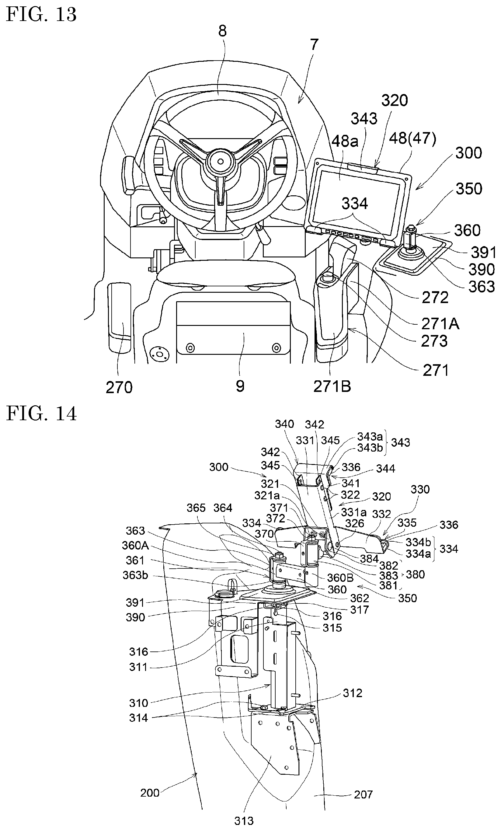 Patent US12552405 Figure 11 – Work vehicle with antenna devices for autonomous travel