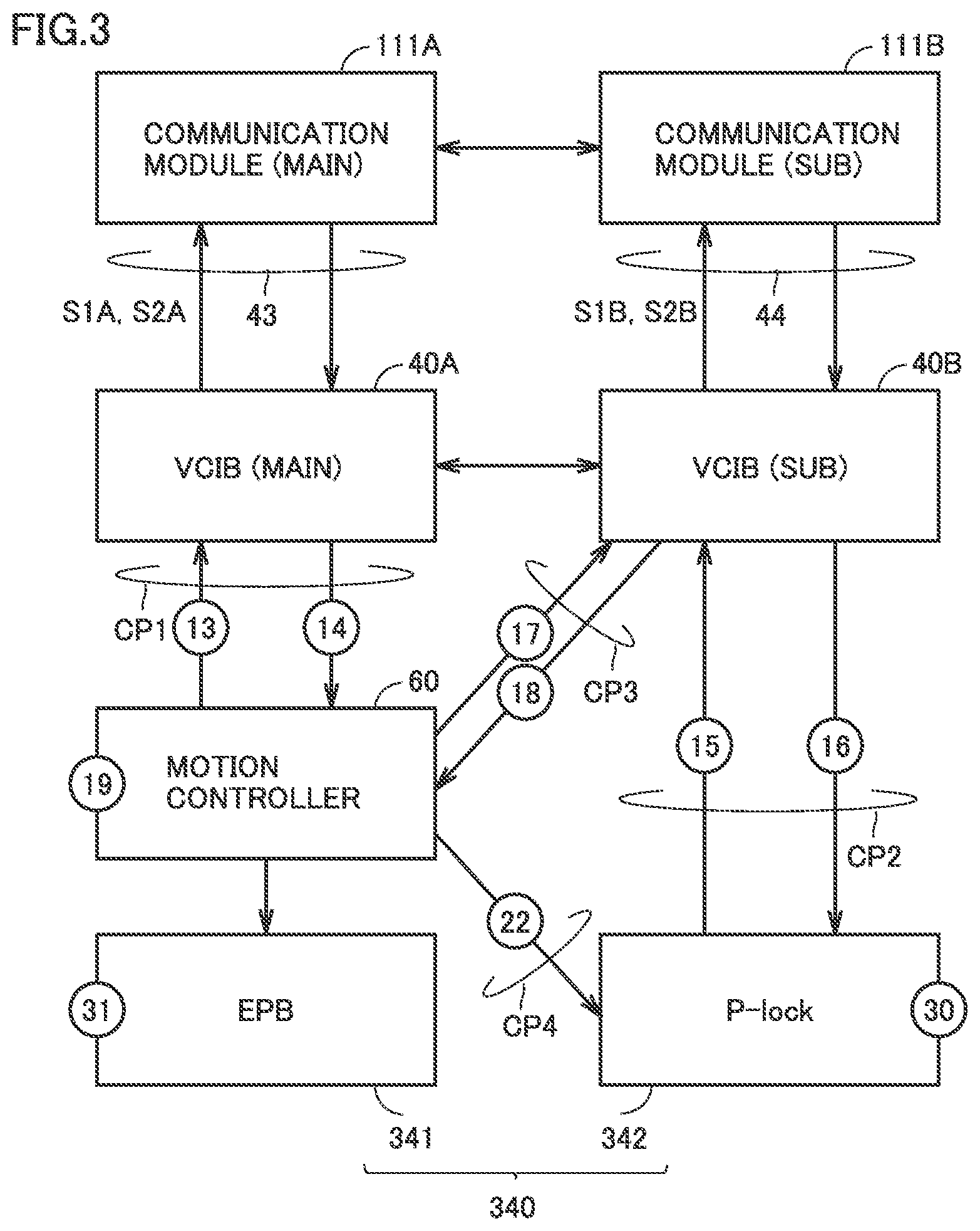 Patent US12552414 Figure 3 – Vehicle platform, vehicle control interface box, and autonomous driving system