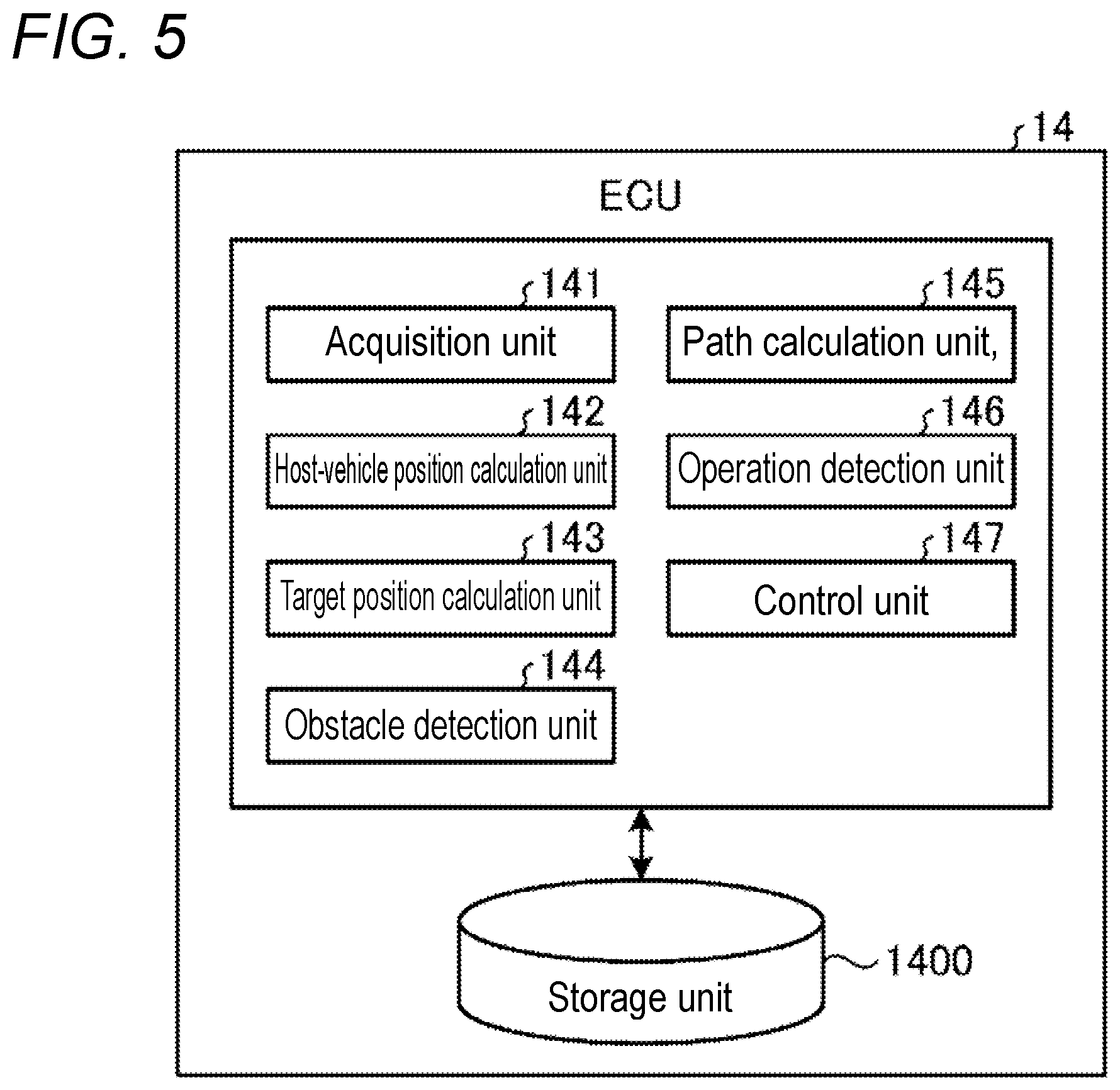 Patent US12552415 Figure 4 – Parking exit assistance apparatus