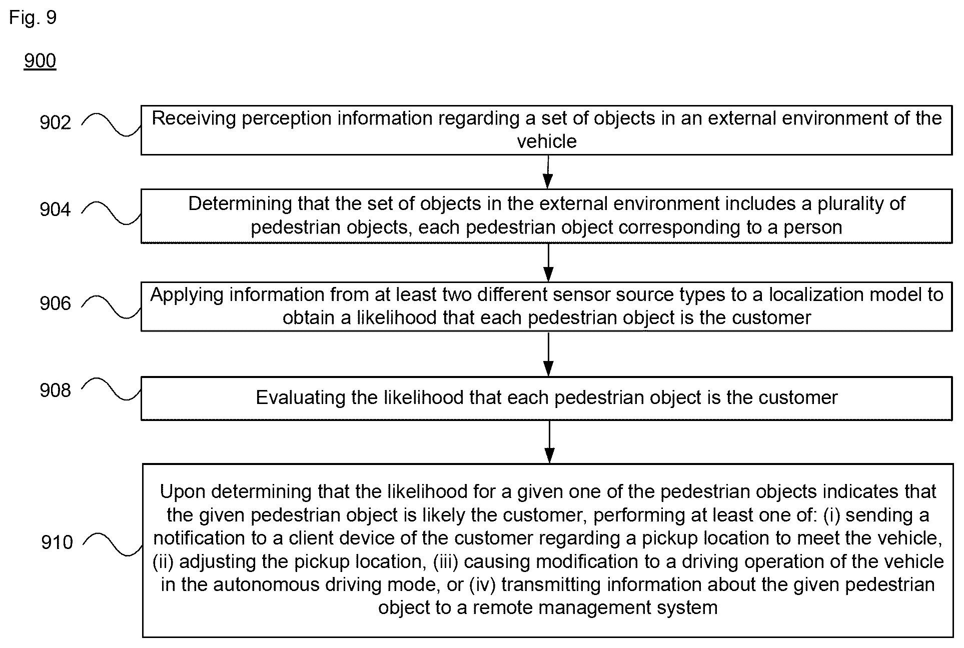 Patent US12552416 Figure 17 – Identifying a customer of an autonomous vehicle