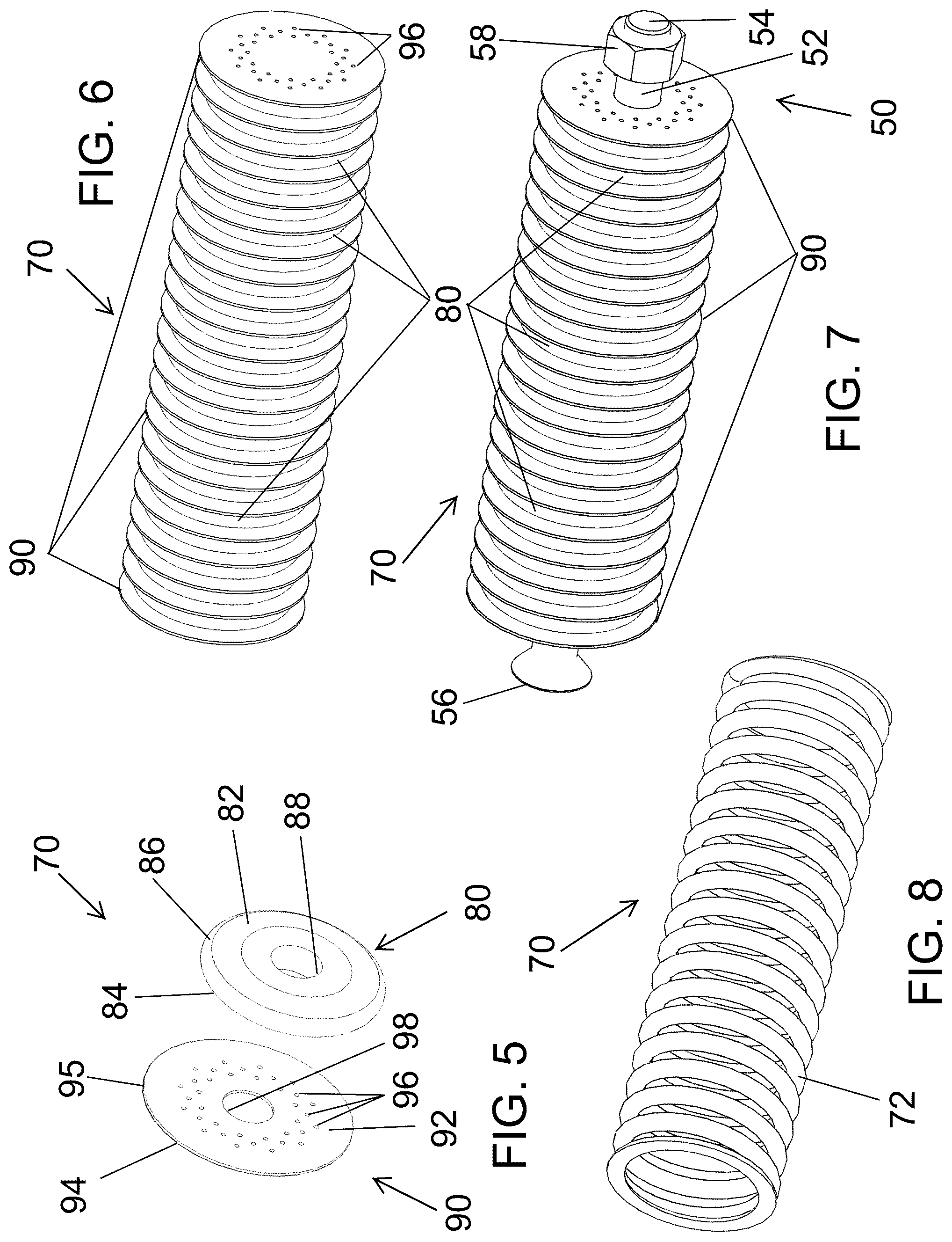 Patent US12552422 Figure 3 – Elastomer cushion unit for railcar