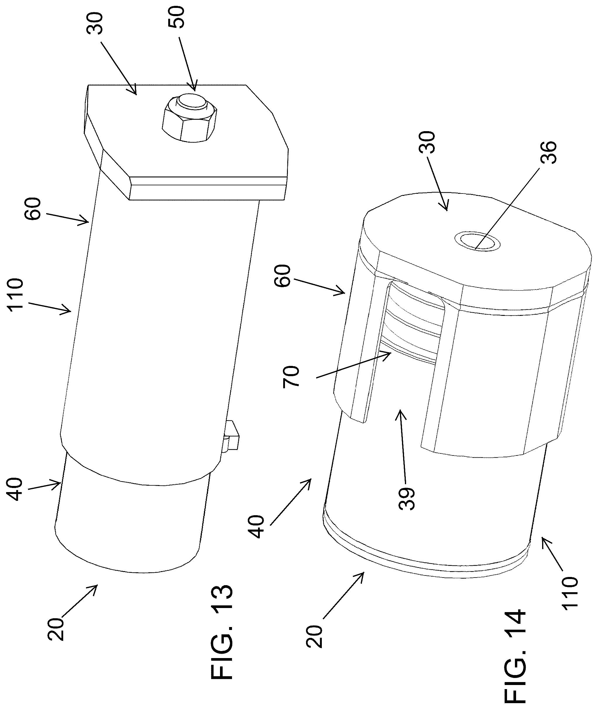 Patent US12552422 Figure 6 – Elastomer cushion unit for railcar
