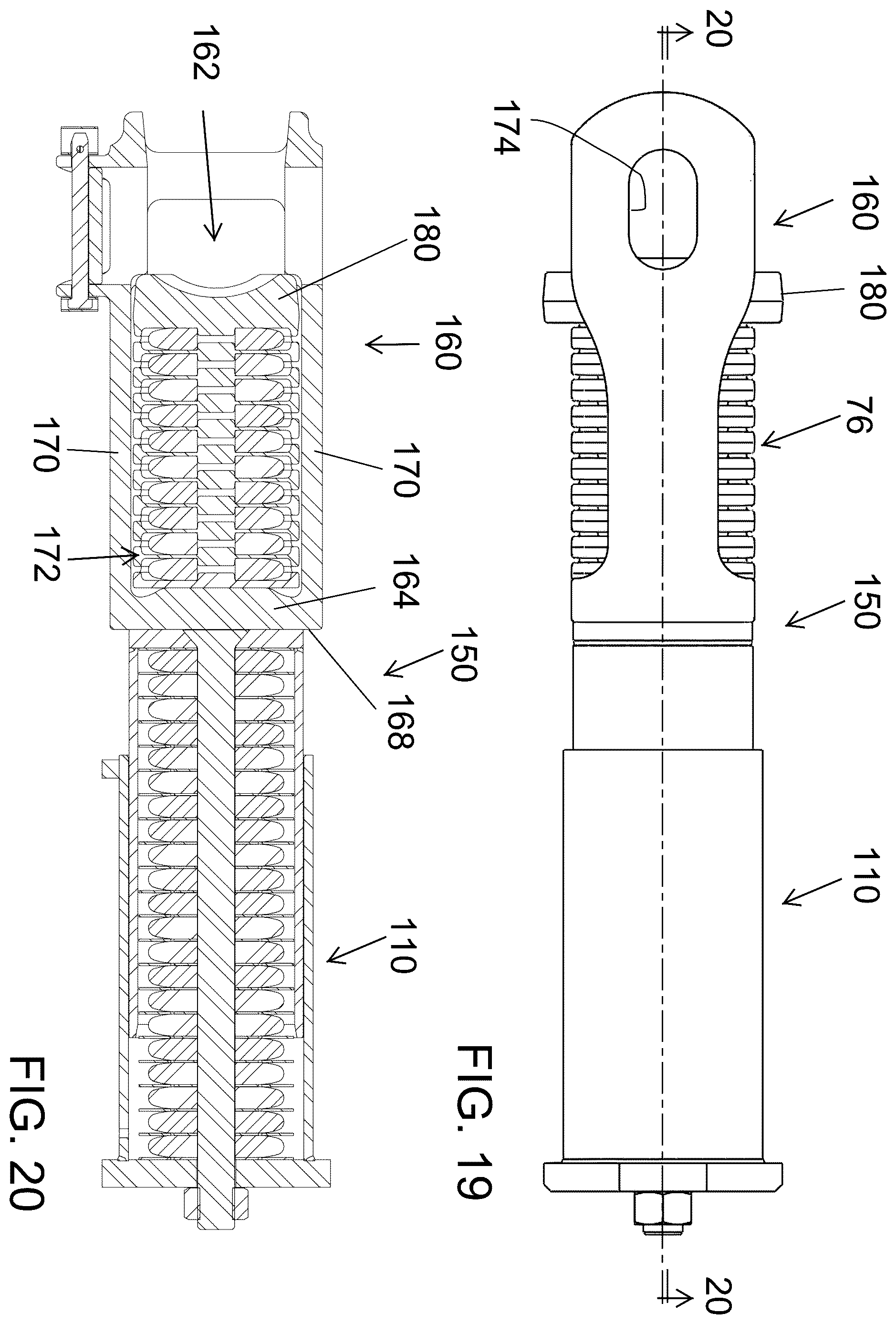 Patent US12552422 Figure 9 – Elastomer cushion unit for railcar