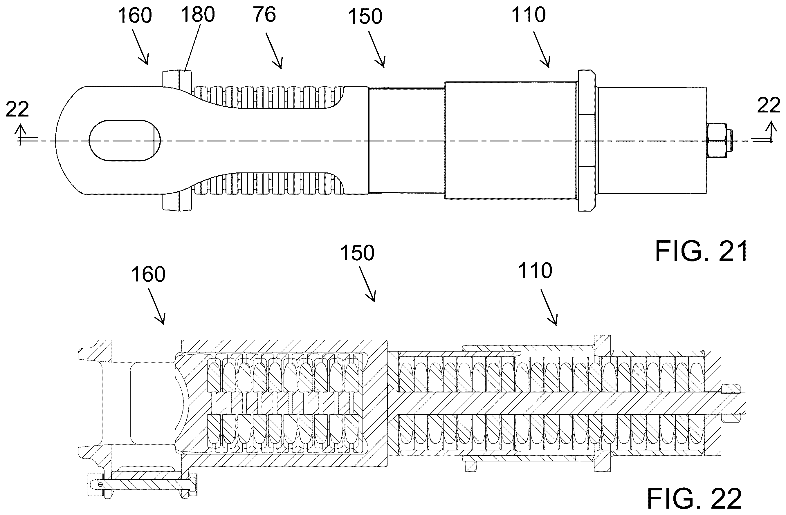 Patent US12552422 Figure 10 – Elastomer cushion unit for railcar