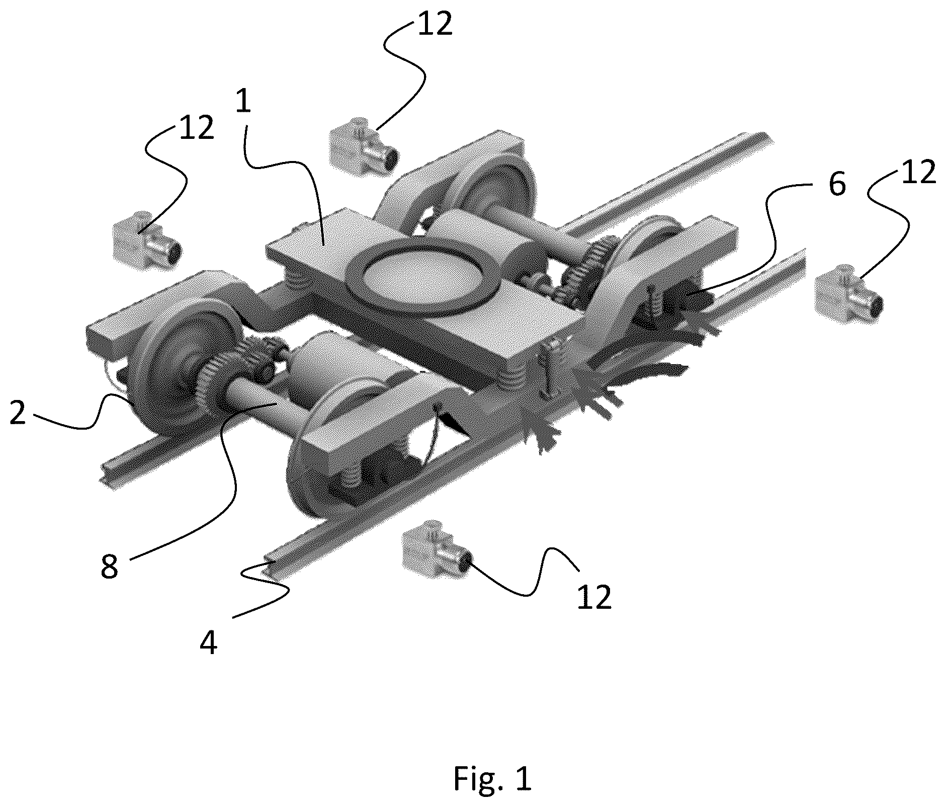 Patent US12552423 Figure 1 – System for monitoring a wheel-rail contact force