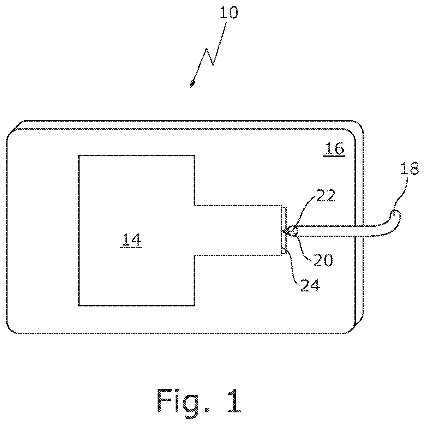 Patent US12552424 Figure 1 – Rail contact element and drop off detection unit