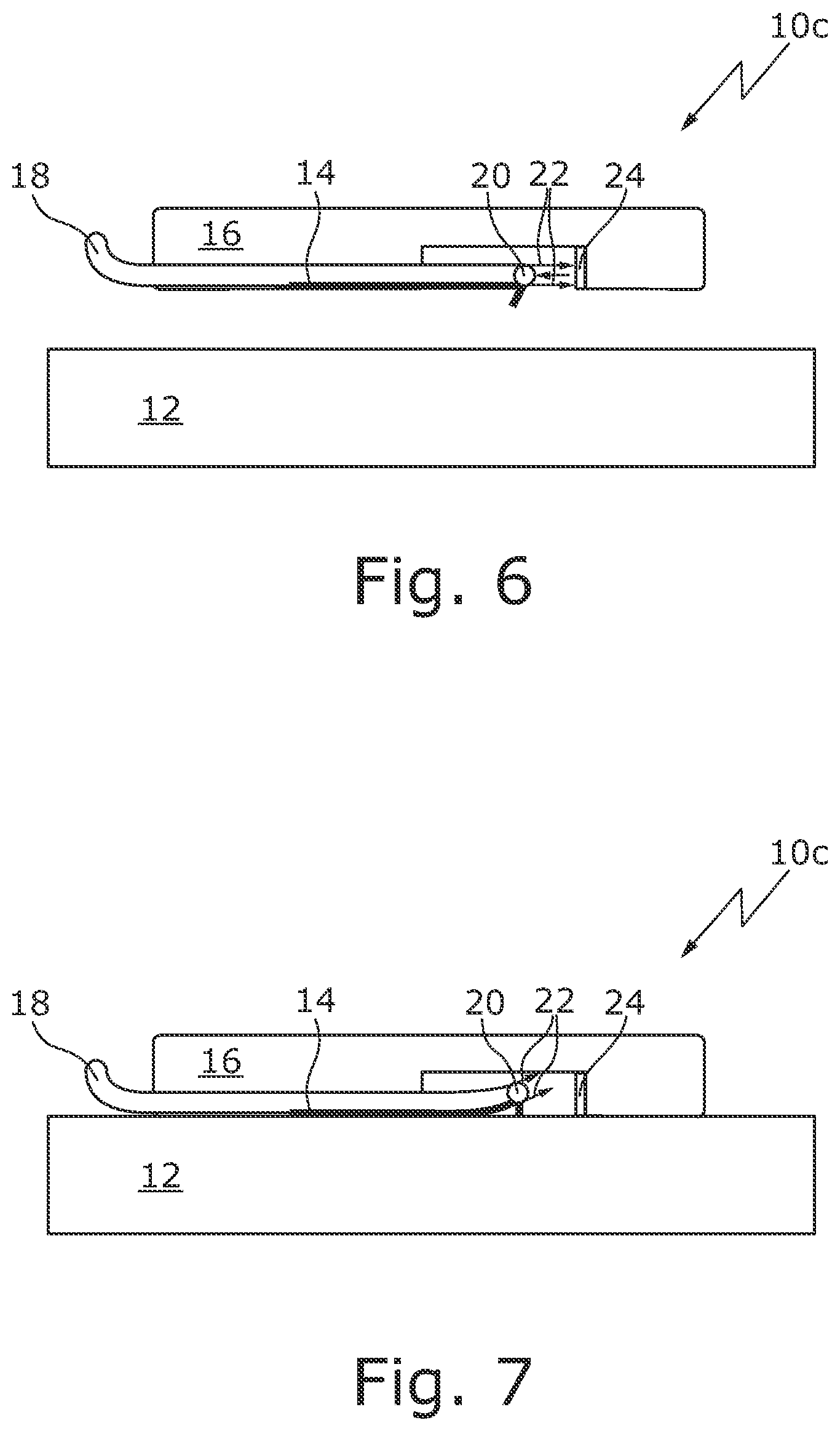 Patent US12552424 Figure 4 – Rail contact element and drop off detection unit