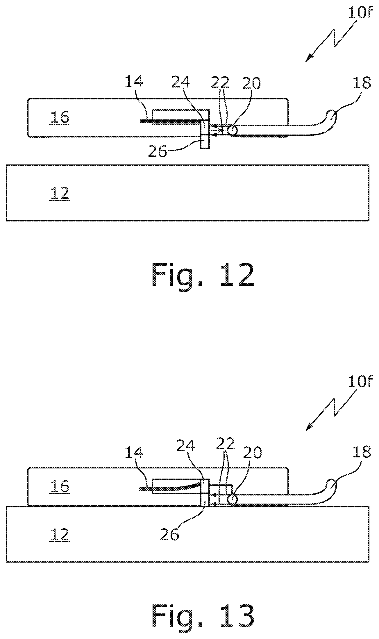 Patent US12552424 Figure 7 – Rail contact element and drop off detection unit