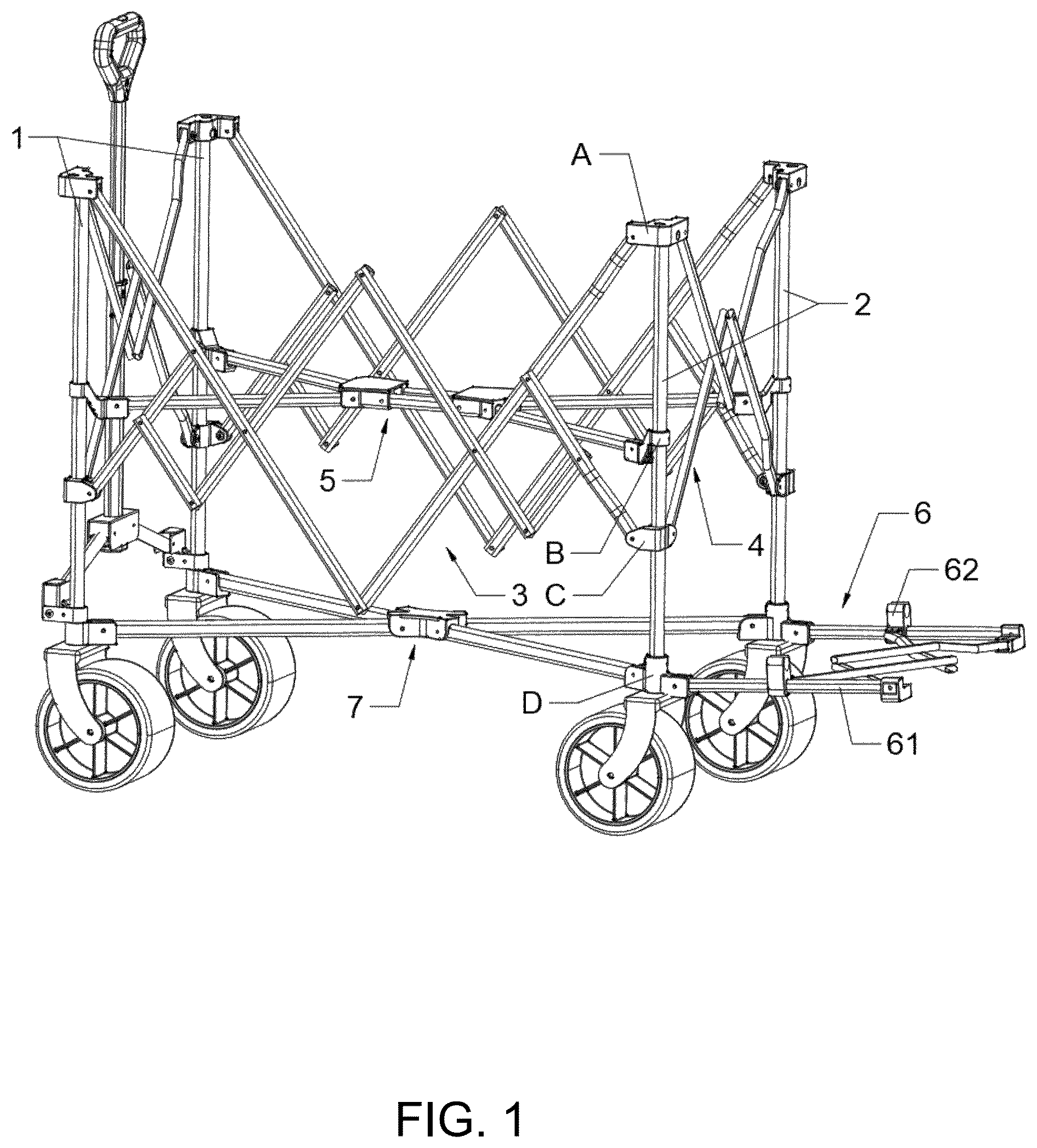 Patent US12552431 Figure 1 – Separable liftable double-deck wagon