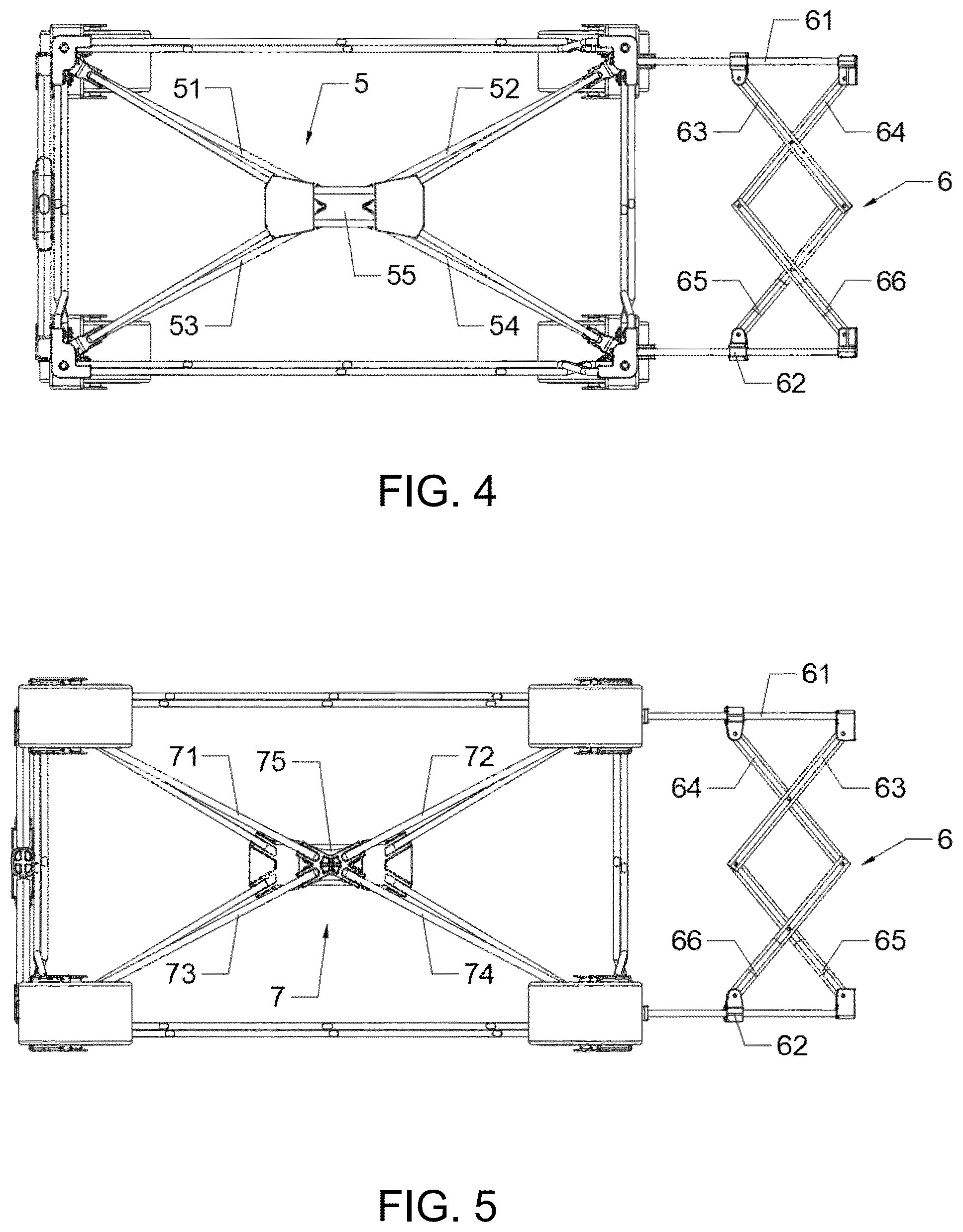 Patent US12552431 Figure 4 – Separable liftable double-deck wagon