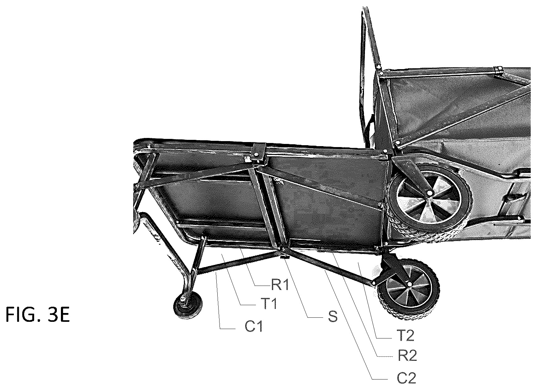 Patent US12552432 Figure 5 – Collapsible wagon tailgate