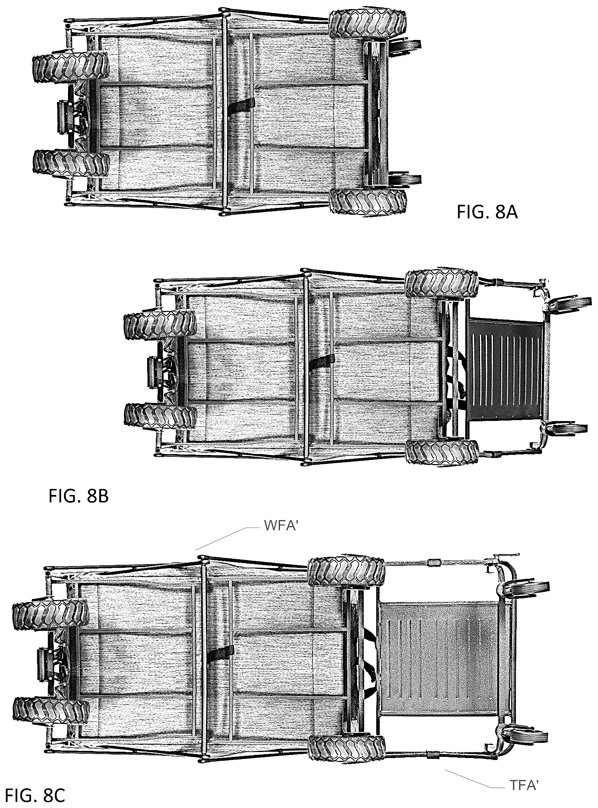 Patent US12552432 Figure 13 – Collapsible wagon tailgate