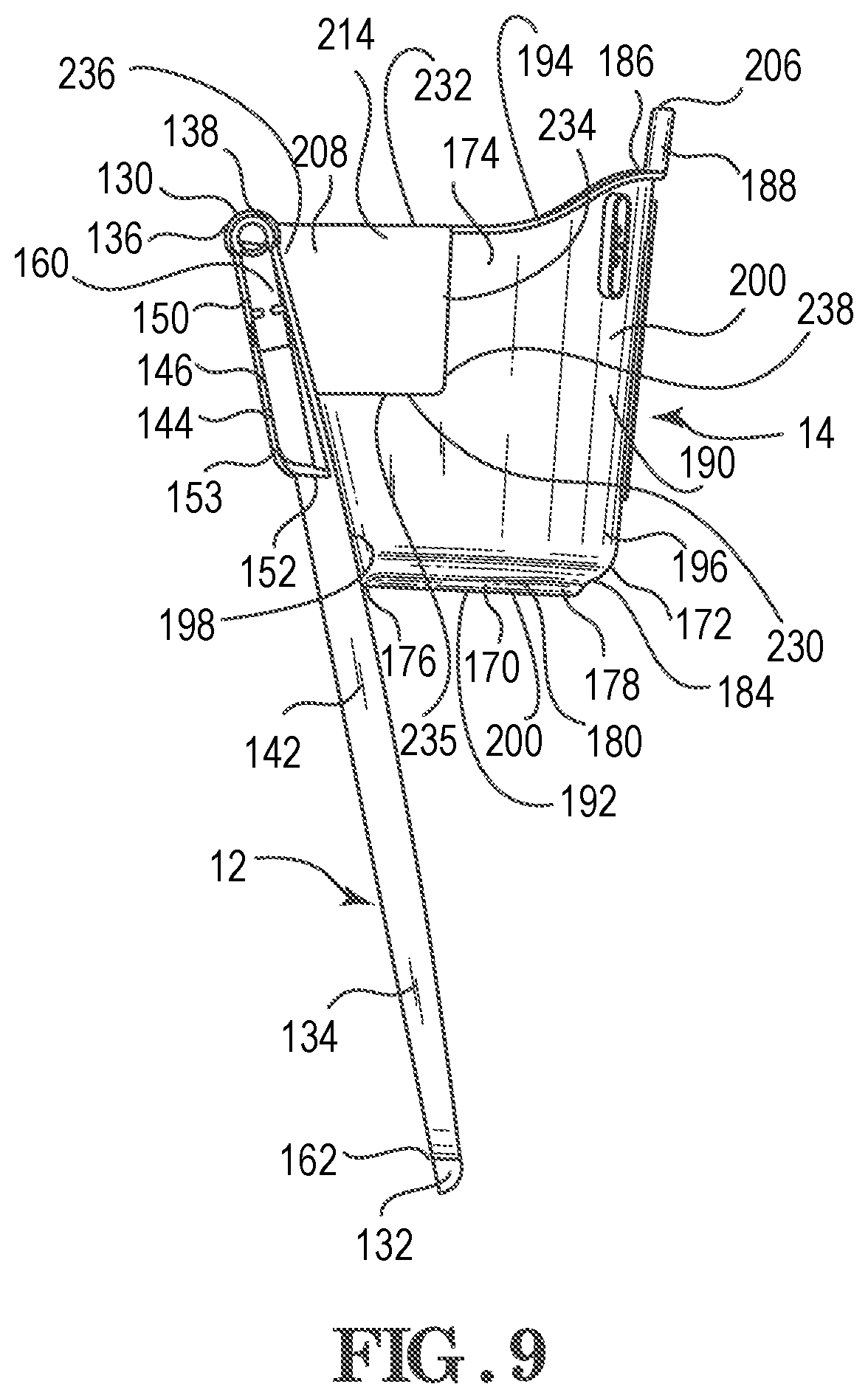 Patent US12552433 Figure 9 – Shopping cart gate with child seat and assemblies thereof