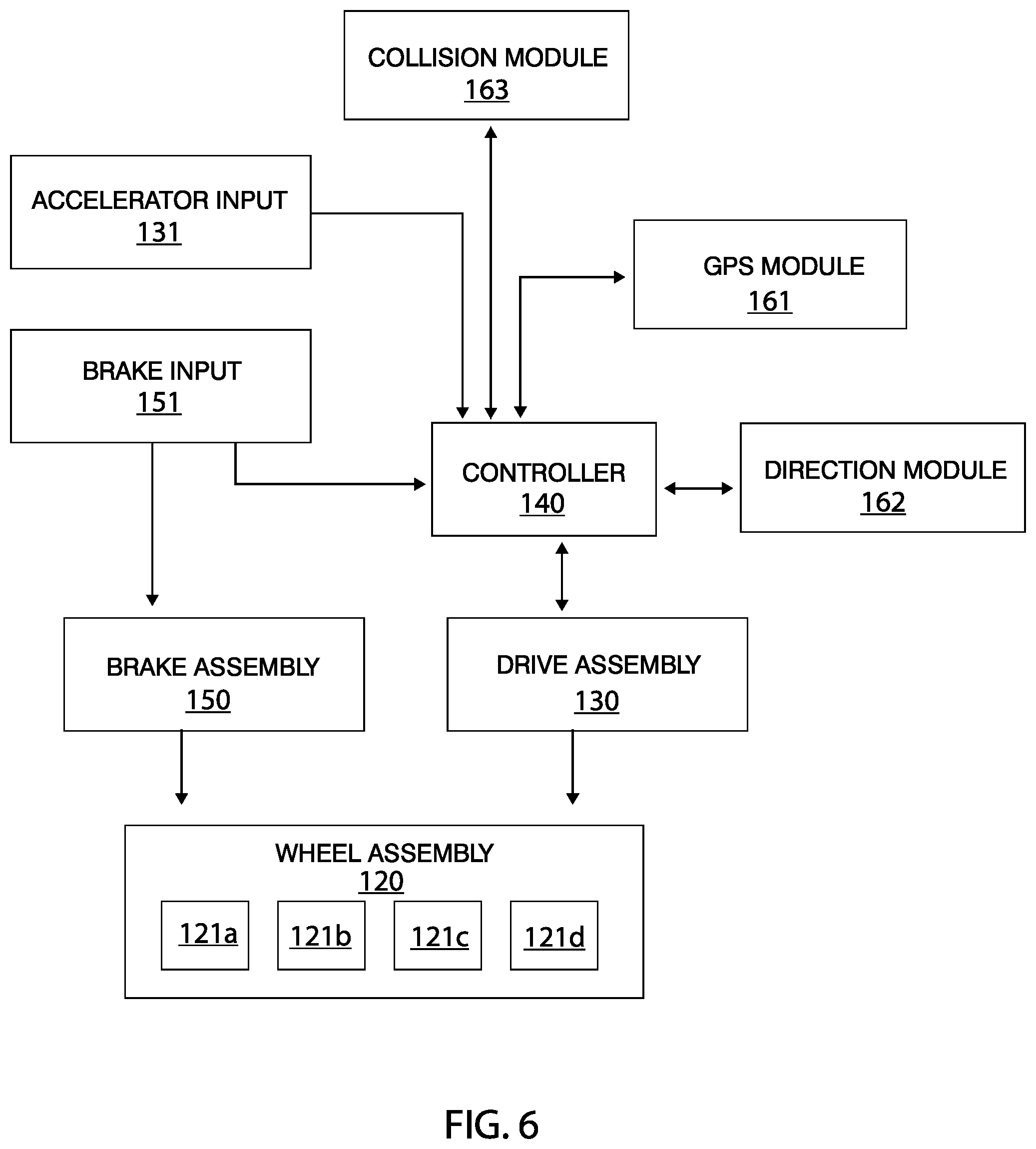 Patent US12552435 Figure 6 – Electric motor shopping cart