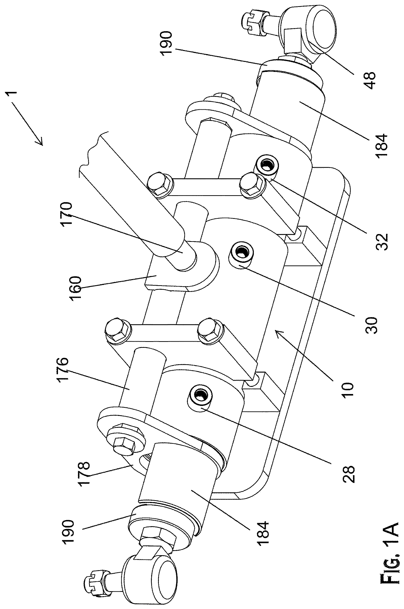 Patent US12552444 — Steering assembly system with self-centering aspect — Figure 1