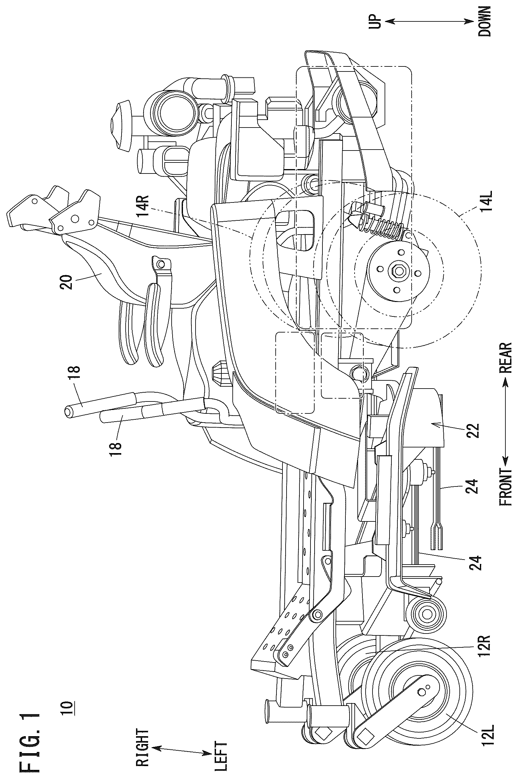 Patent US12552454 — Vehicle control device, vehicle, and vehicle control method — Figure 1