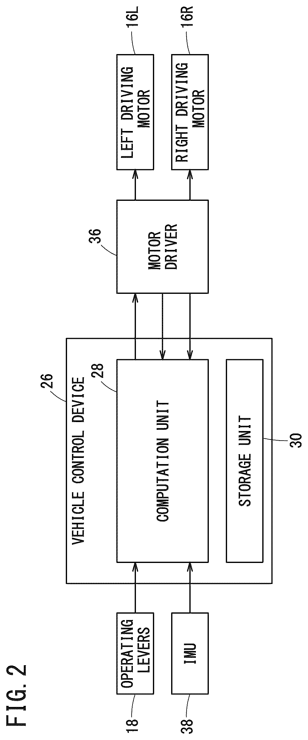 Patent US12552454 Figure 2 – Vehicle control device, vehicle, and vehicle control method