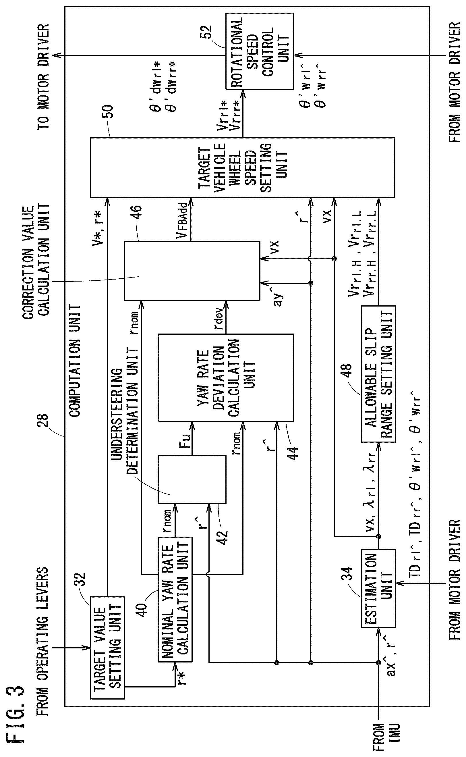 Patent US12552454 Figure 3 – Vehicle control device, vehicle, and vehicle control method