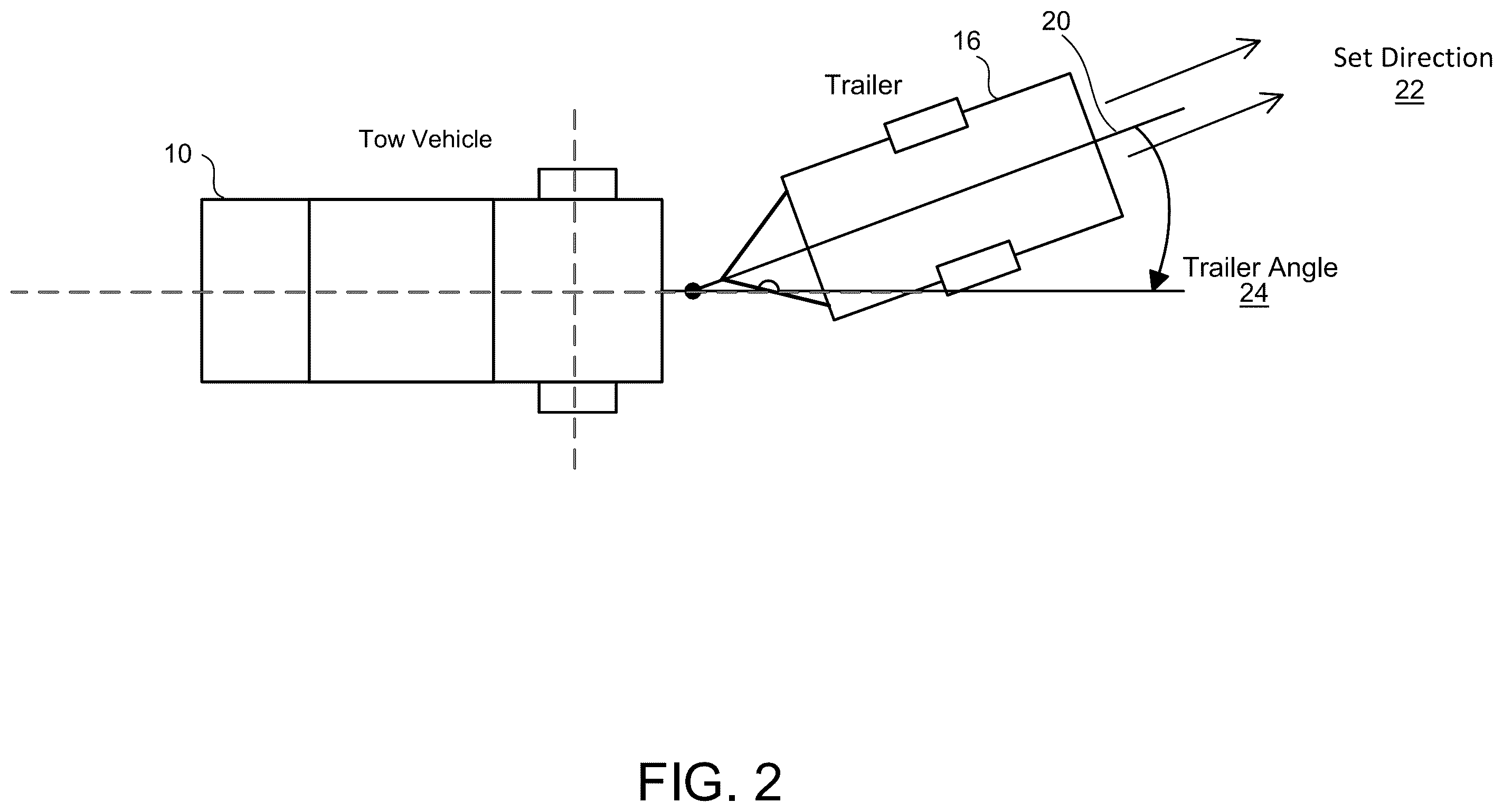 Patent US12552456 Figure 2 – Vehicular trailering assist system