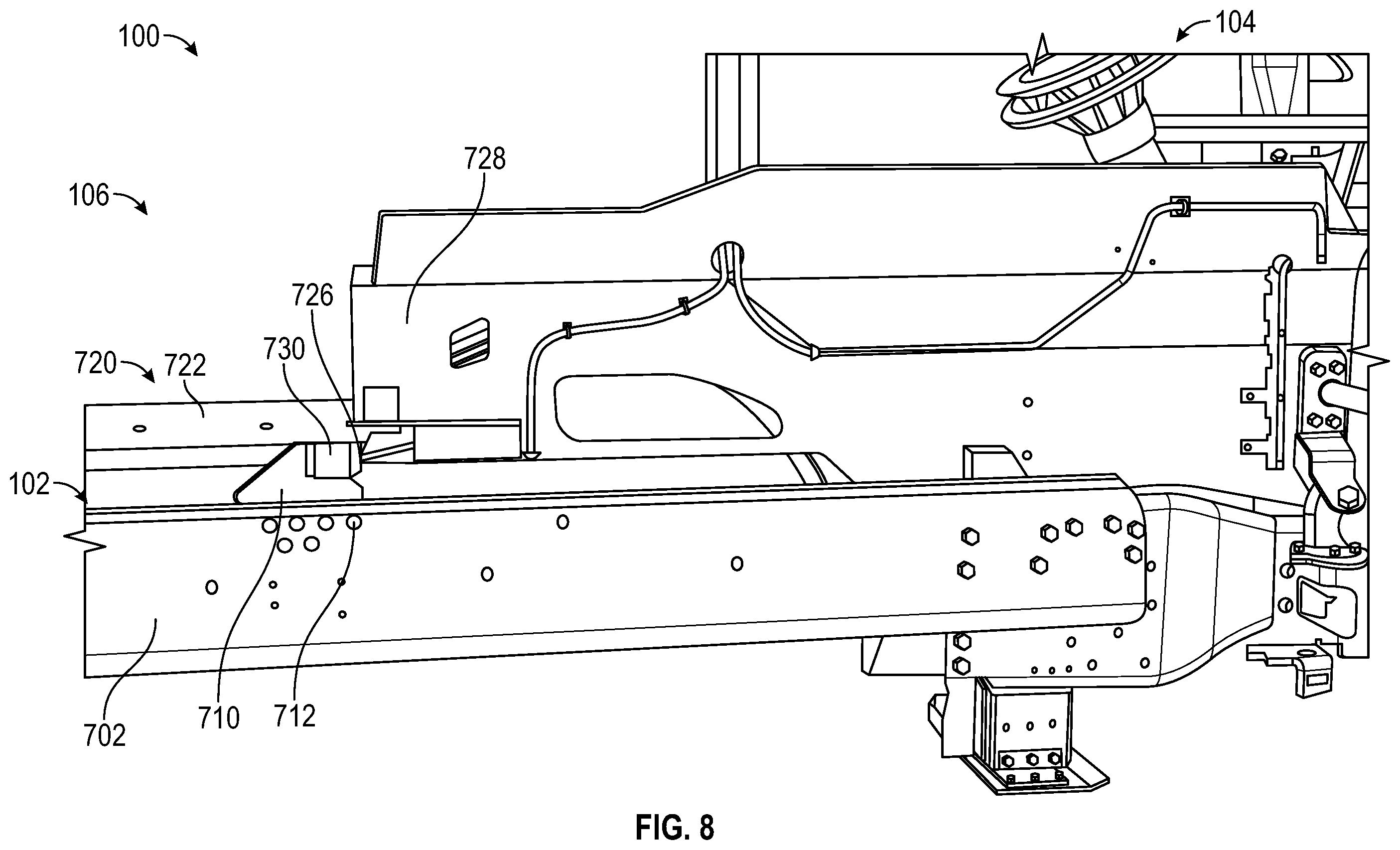 Patent US12552457 Figure 8 – Systems and methods for structural cab integrity